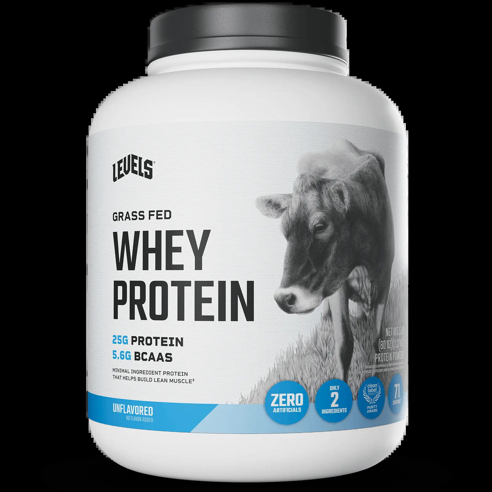Levels Whey Protein, Grass Fed, No Artificials, 24G of Protein