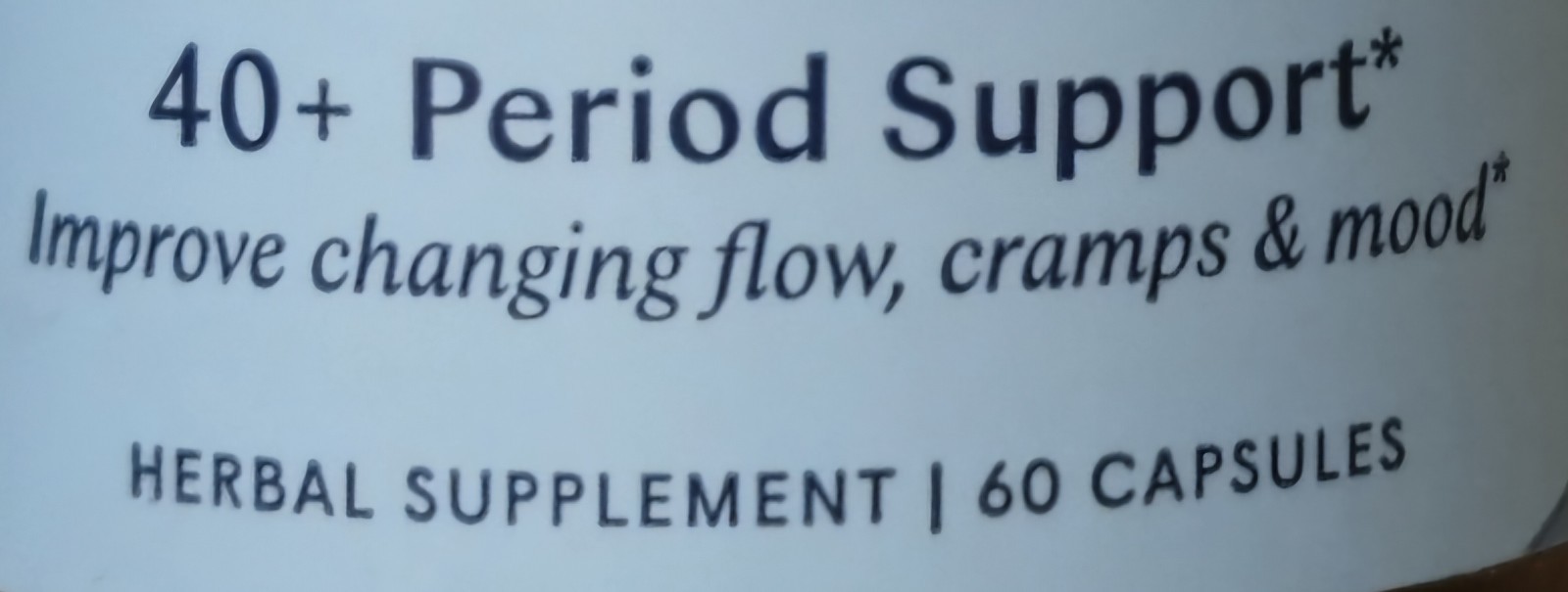 WILE 40 + PERIOD SUPPORT Flow, Cramps & Mood 60 Caps (30 Servings) BEST BY 08/26