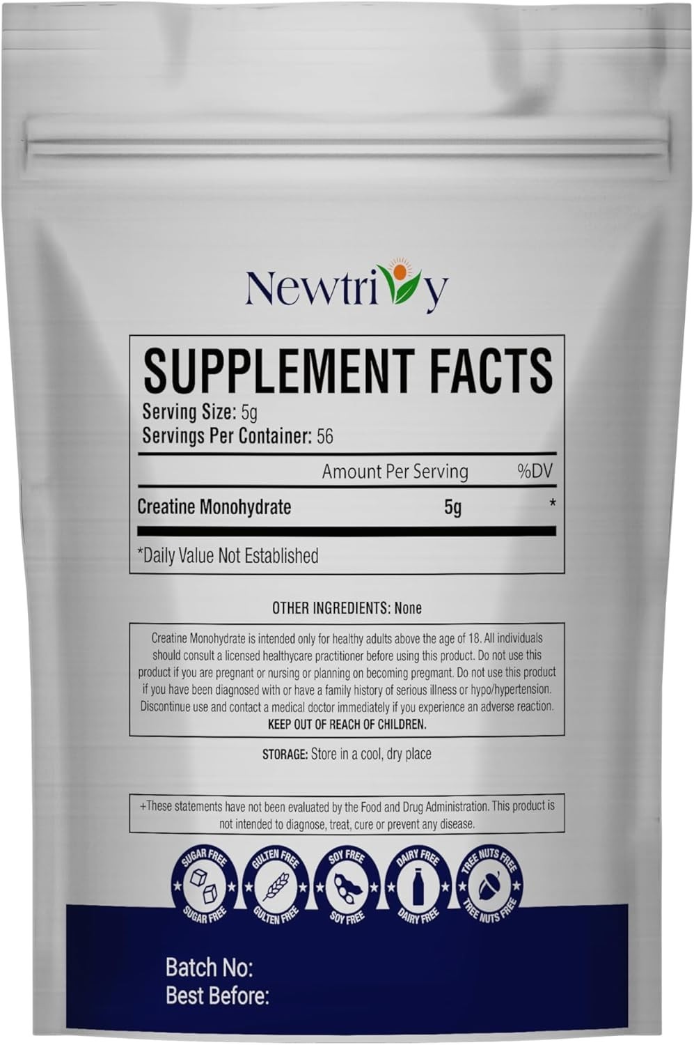Unflavored Micronized Creatine Monohydrate 280g for Enhanced Performance