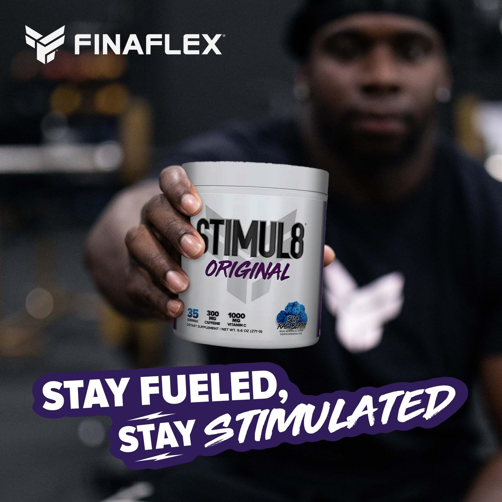 STIMUL8 Original Pre Workout Supplement Energy Endurance Focus 300mg Caffeine