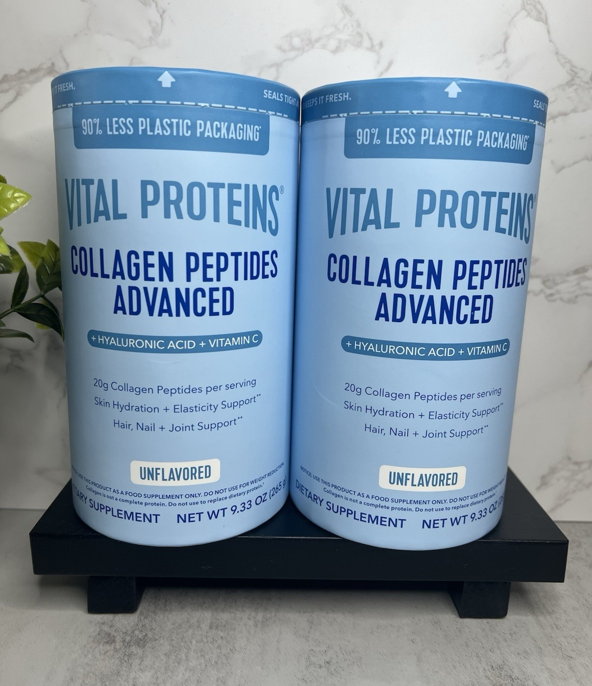 Vital Proteins Collagen Peptides Advanced Unflavored 9.33oz 2pack! Exp 11/27