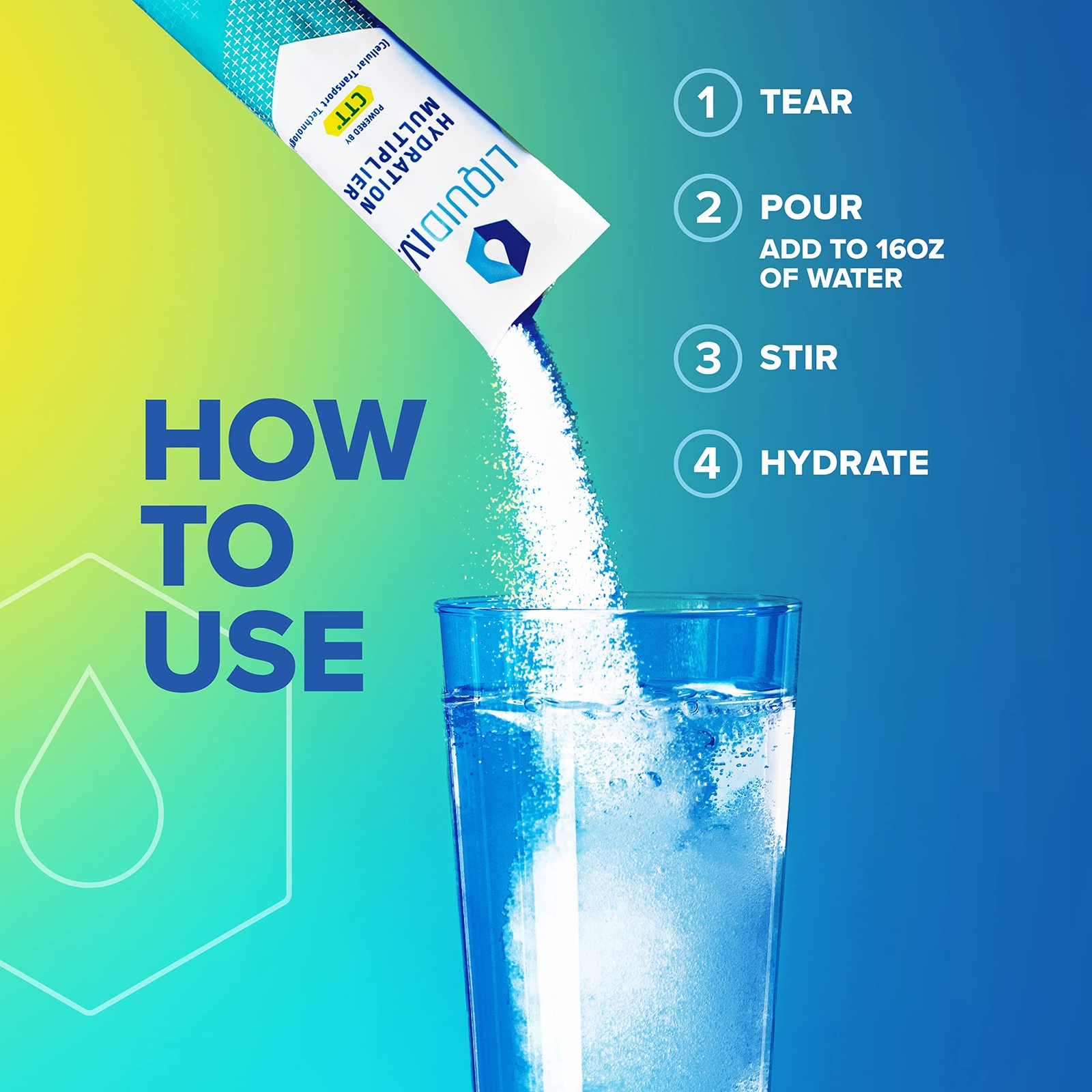 Liquid I.V. Hydration Multiplier – Tropical Punch – Hydration Powder 16 Packets