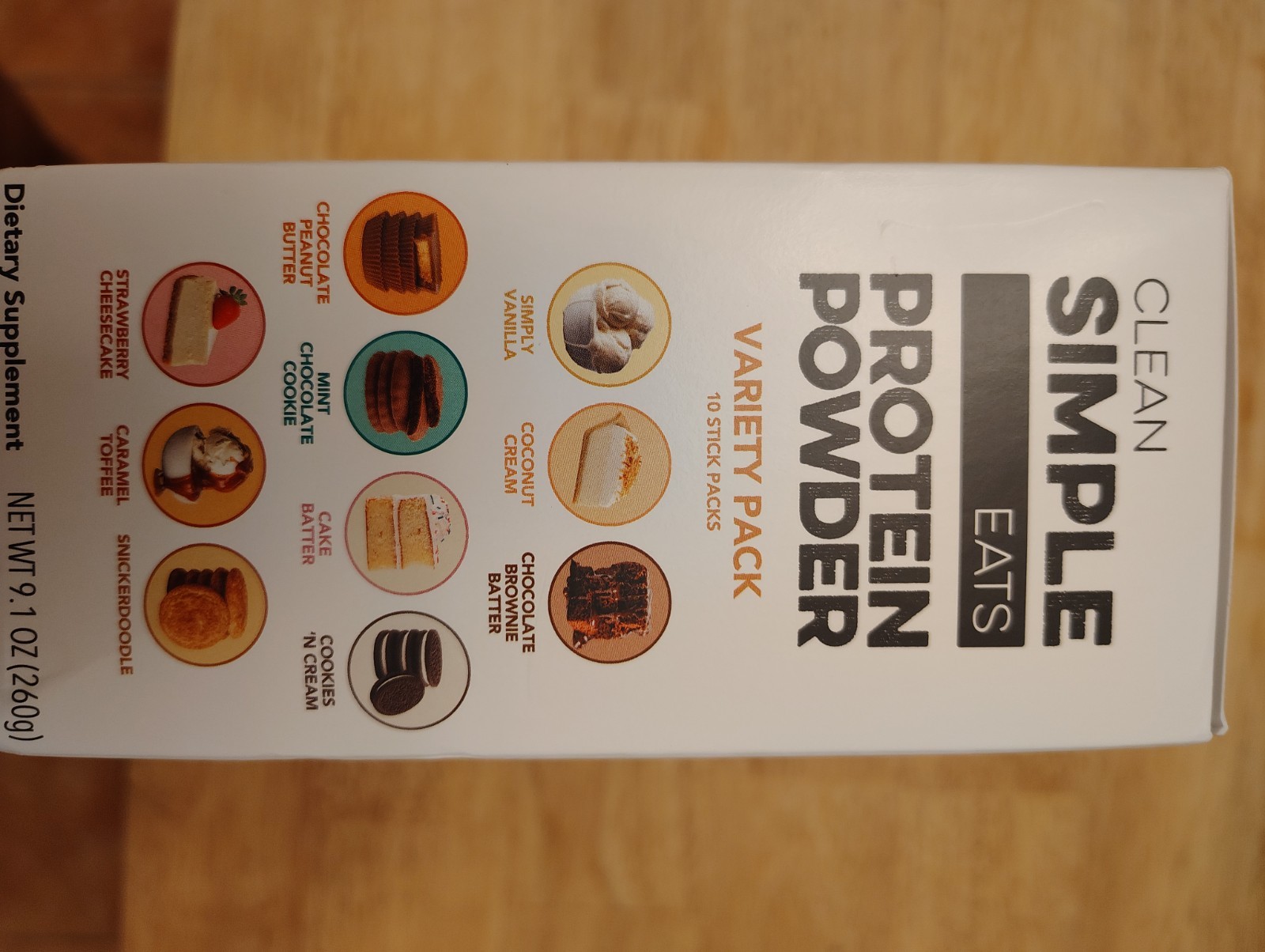 Clean Simple Eats Whey Isolate Protein Powder, Variety Pack, 10 Stick Packs20g