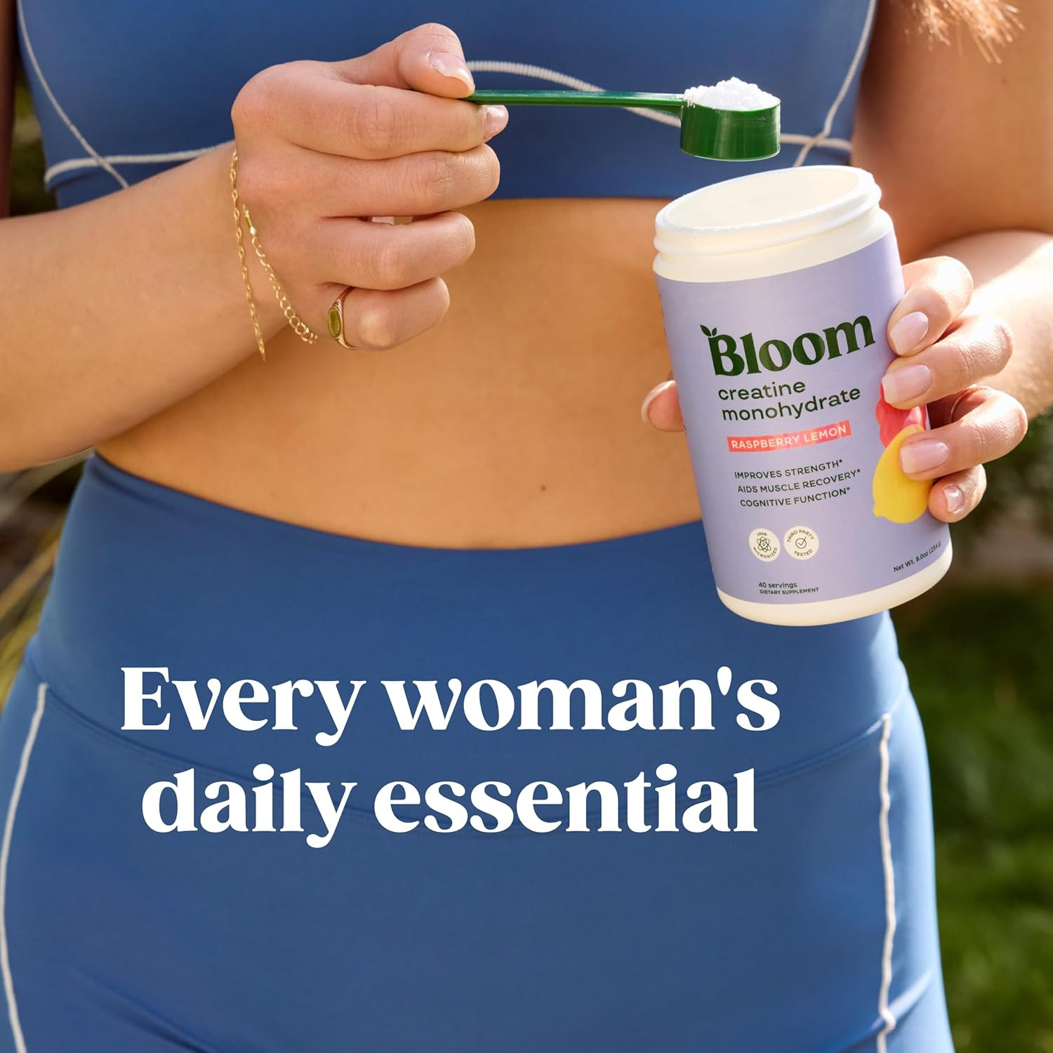 Bloom Nutrition Creatine Monohydrate Powder, 5G Micronized Creatine per Serving,