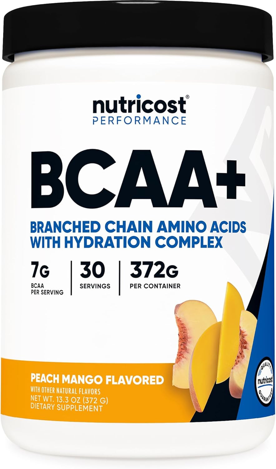 BCAA + Hydration Powder (Peach Mango) 30 Servings – Branched Chain Amino Acids w