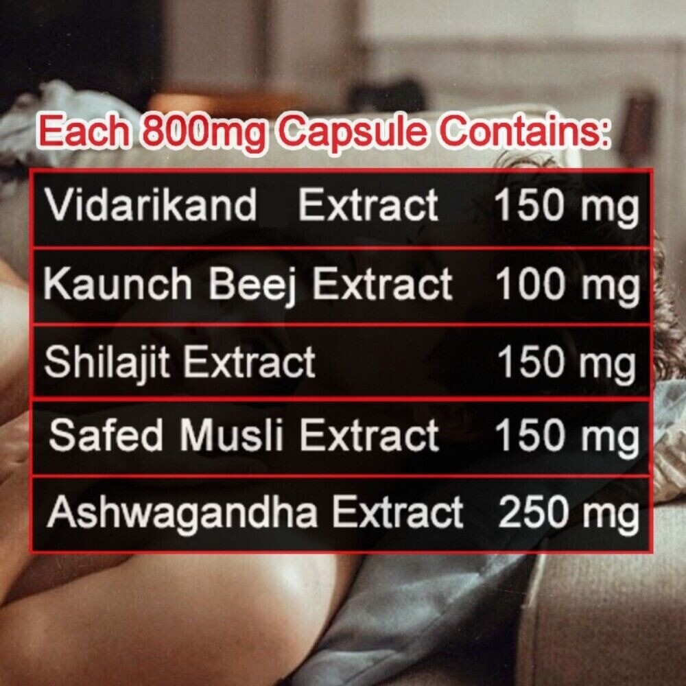 Male Enhancer with Ashwagandha – Energy Boost, Testosteron Support 60 Caps
