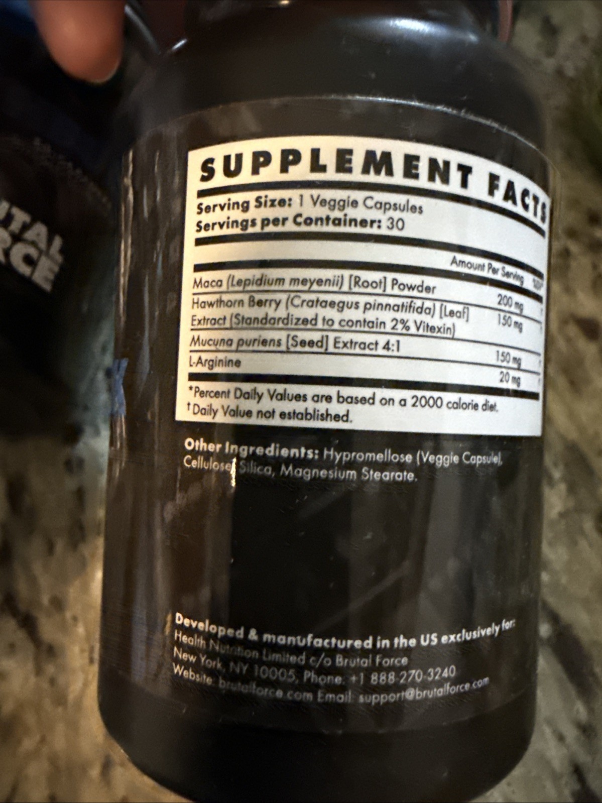 Brutal force H-Bulk(30ct) X3 Bottles & Brutal Force S-Bulk(90ct) X1 Bottle