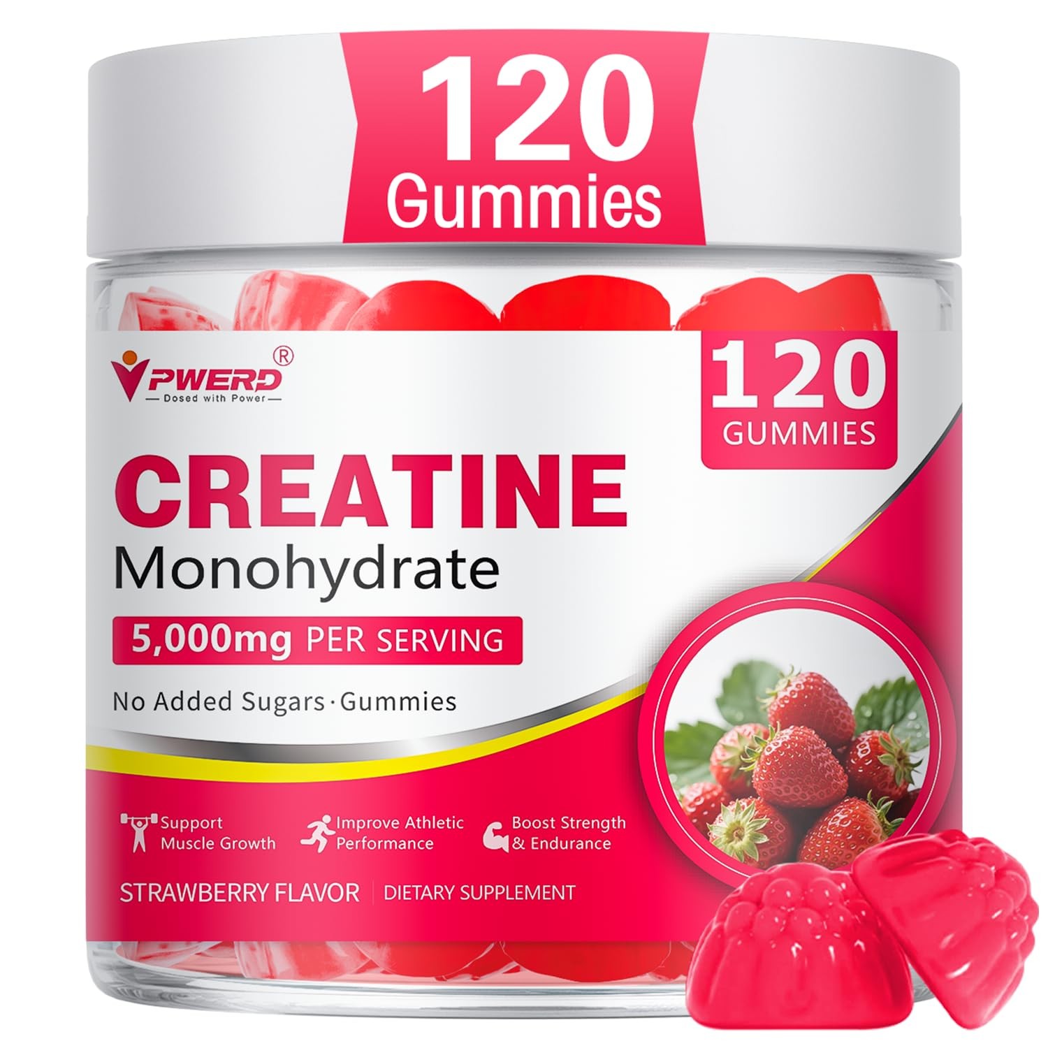 Creatine Gummies for Women – Booty Builder Supplement, Creatine Monohydrate G…