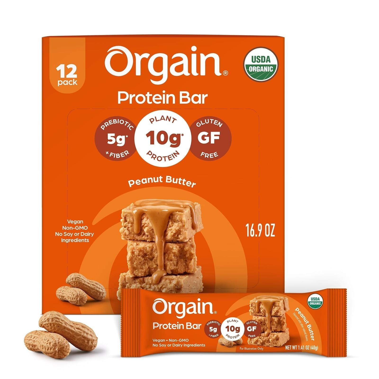 Orgain Organic Vegan Protein Powder 21g Creamy Chocolate Fudge 2.03 lb