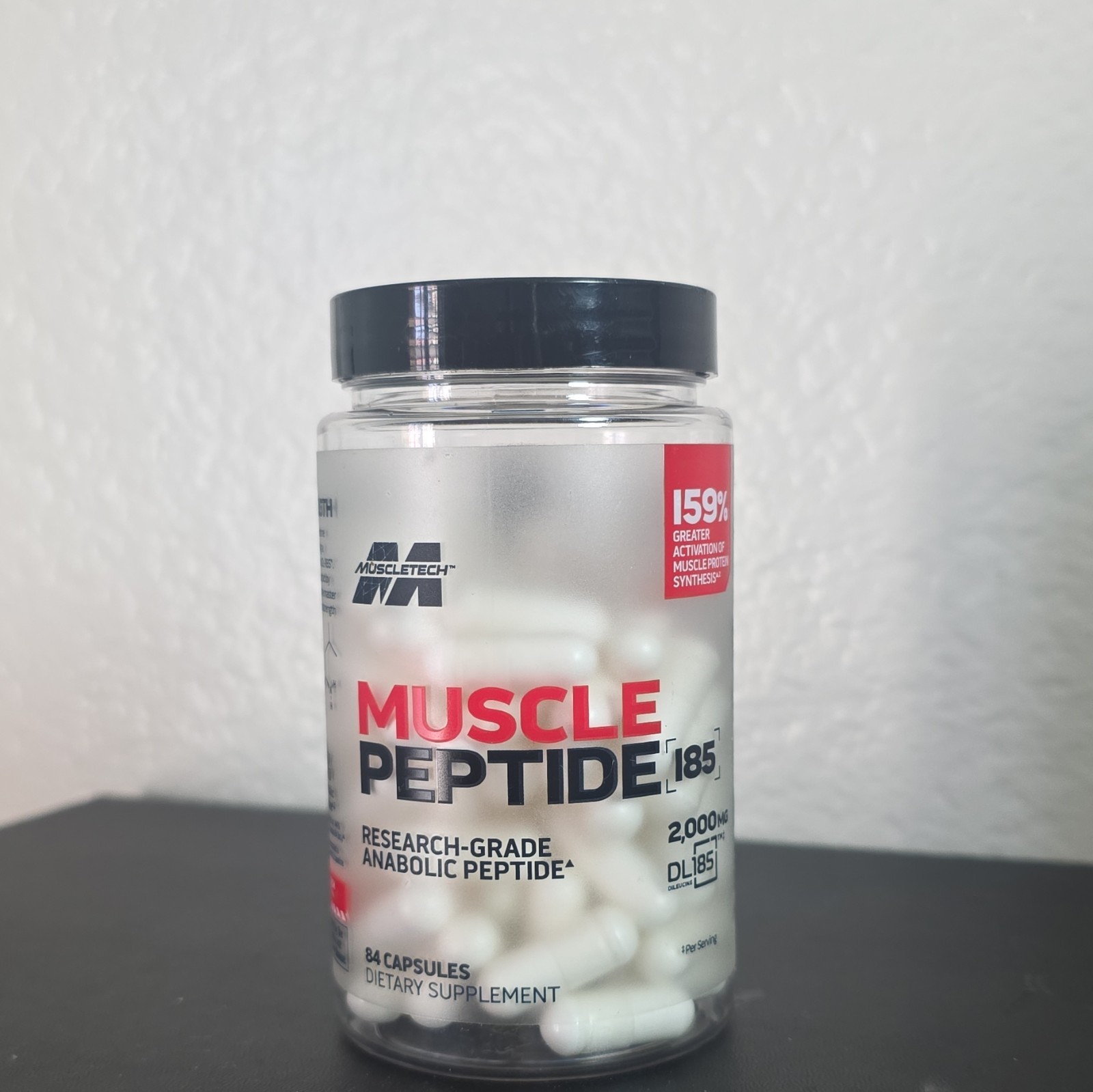 MuscleTech DL-185 Muscle Peptide 2,000mg 84 Capsules Muscle Gain Strength