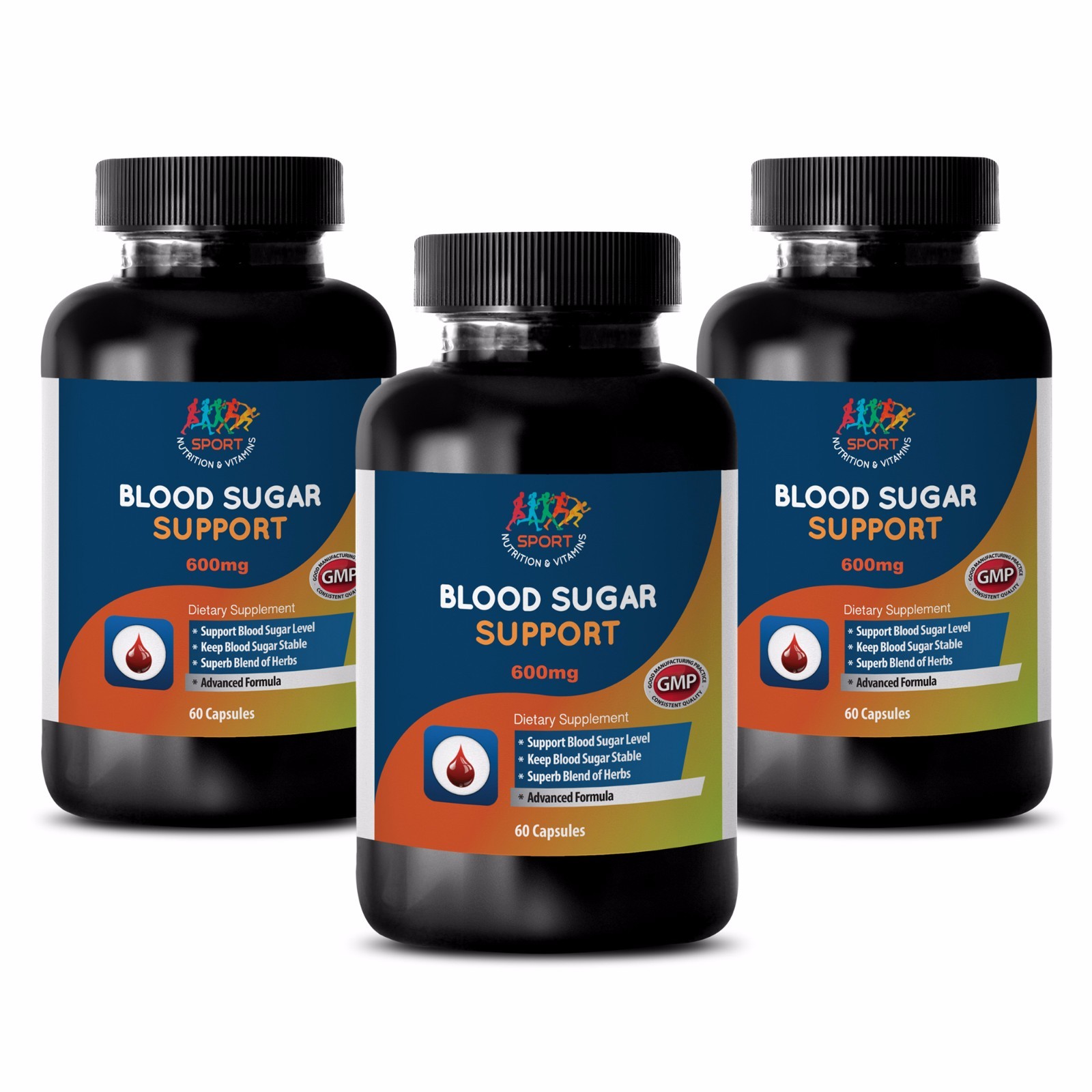 Stabilizes Mood Supplements – Blood Sugar Support 600mg – Magnesium Vitamin 3B
