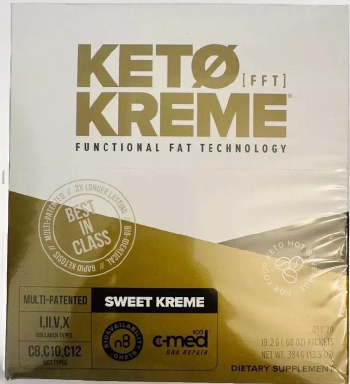 🔥 Pruvit Keto Kreme 20 Packets Flavor SWEET KREME Supplement EXP 04/2026