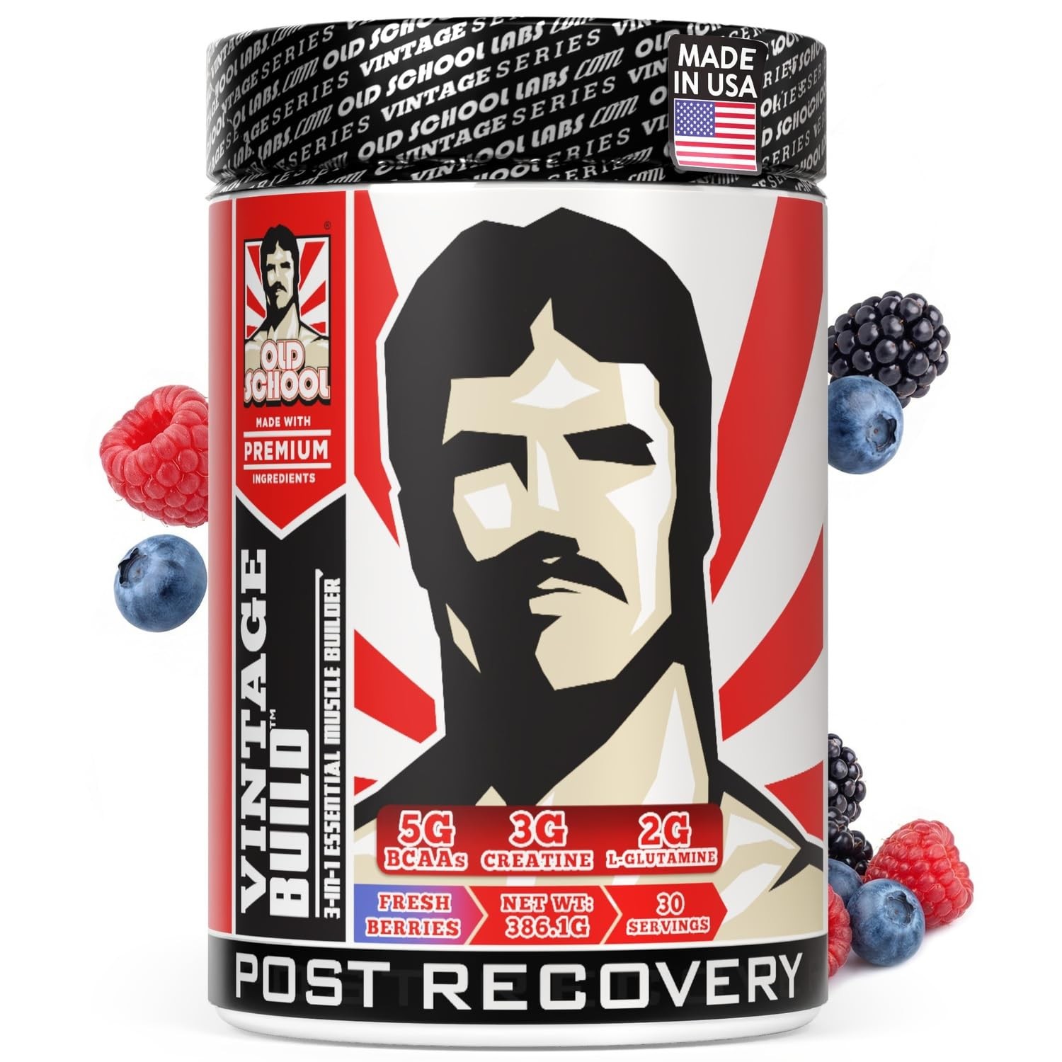 Post-Workout Recovery Powder 30 Servings BCAAs, 3g Creatine – Supports Muscle