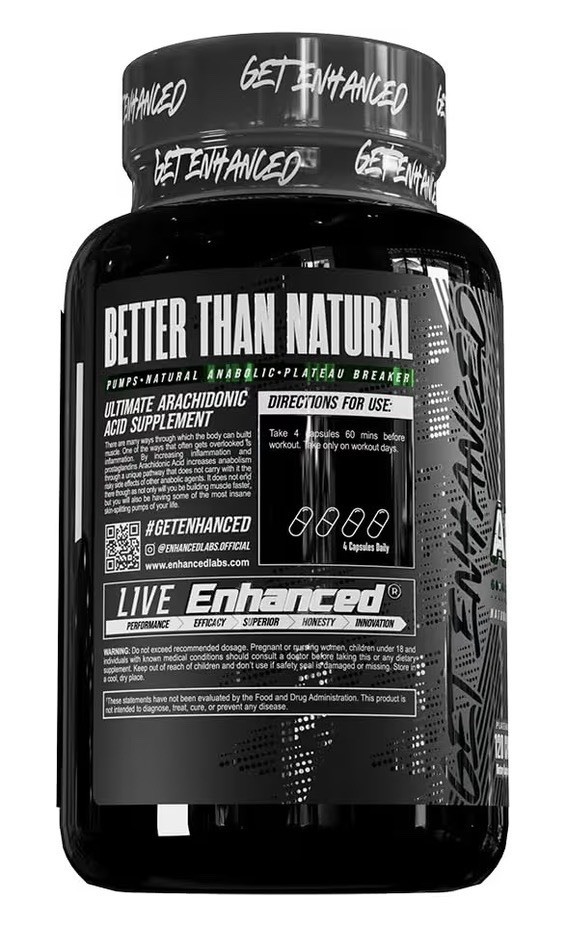 Enhanced Labs Arachidonic Acid 1400mg Muscle Building Lean Mass Supplement120ct