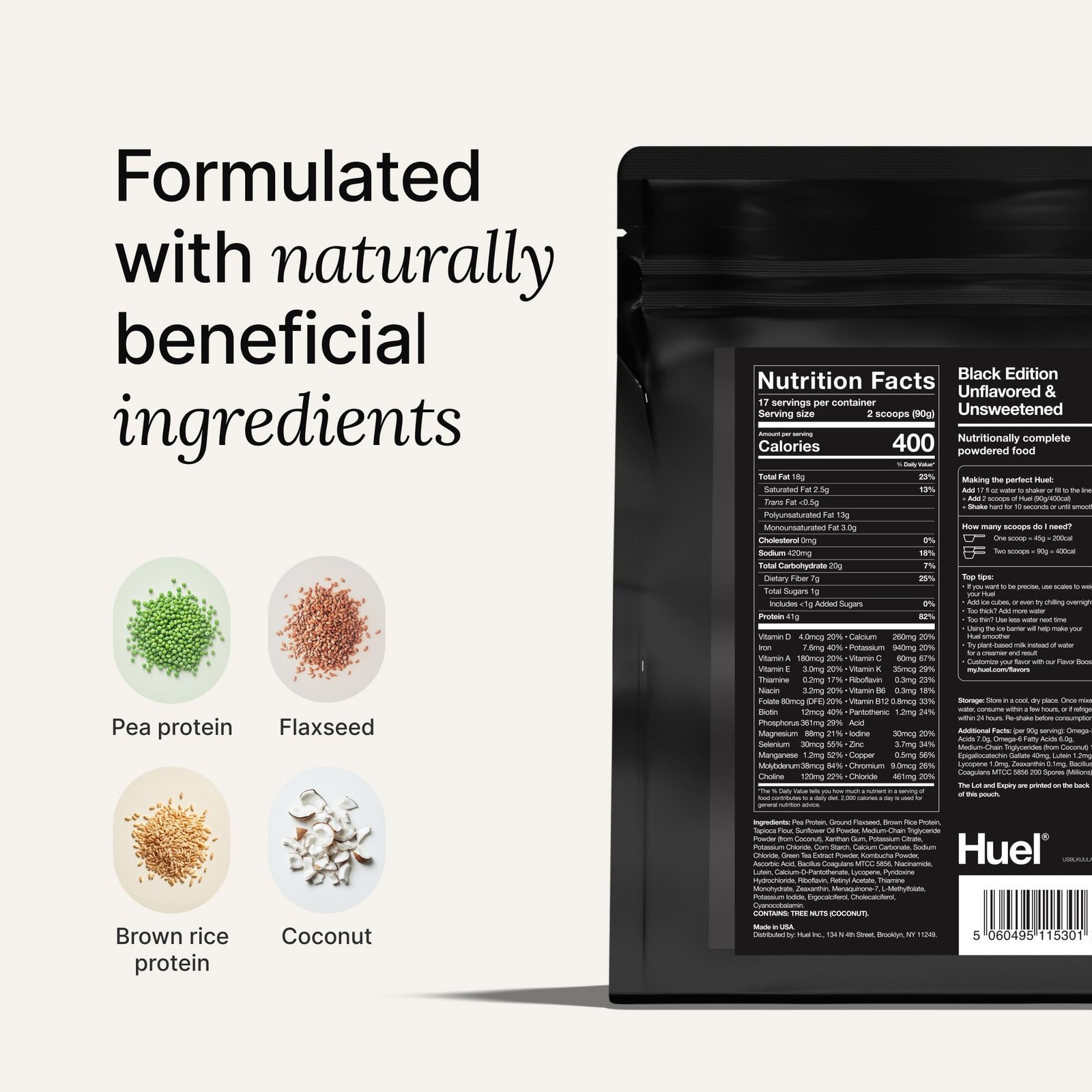 Huel Black Edition | Banana | 40g Vegan Protein 53.92 Ounce (Pack of 1)