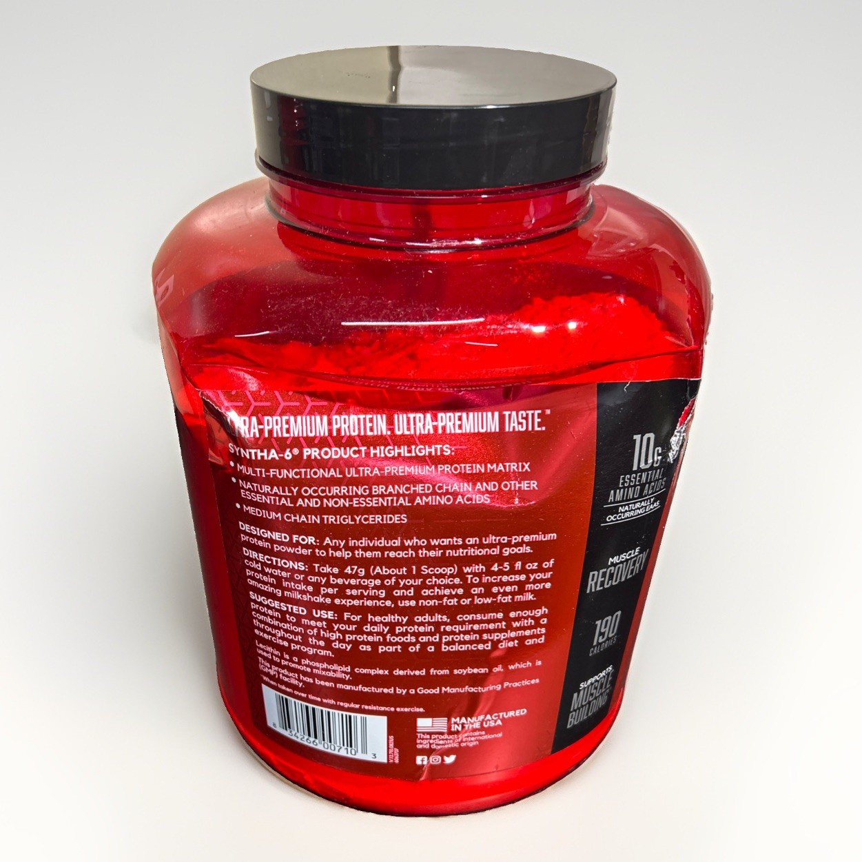 BSN Syntha-6 Vanilla Ice Cream Protein Powder -5lbs/Damaged Containers, Seals Ok