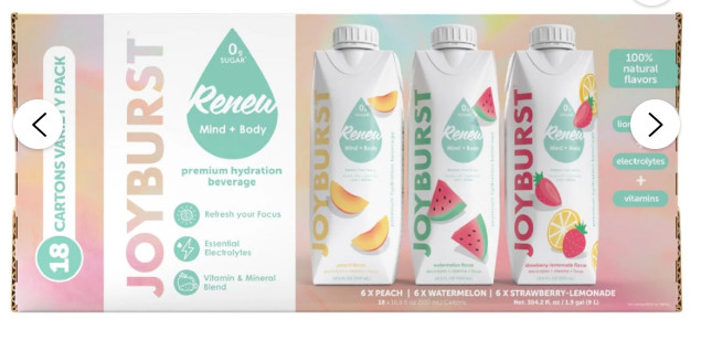 Joyburst Hydration Drink, Variety Pack, 16.9 Fluid Ounce (17 Pack) OPEN