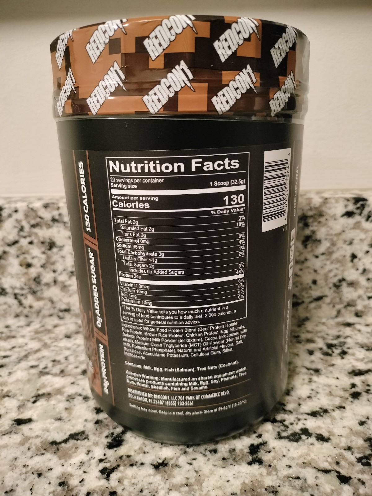 REDCON1 MRE Lite Whole Food Protein Powder – Low Carb & Whey Free Meal Replaceme