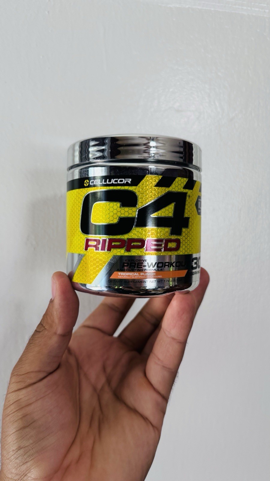 Cellucor C4 Ripped Pre-Workout – ID Series Tropical Punch 30 Servings