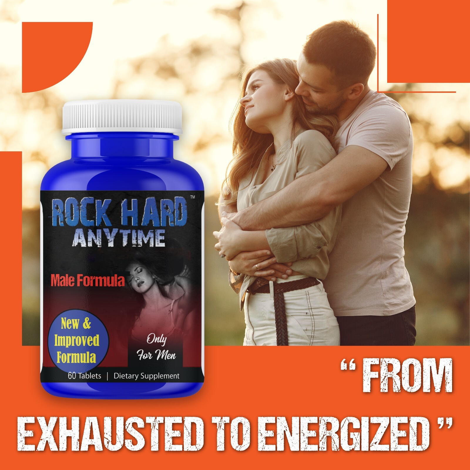 Testosterone Booster Male Enhancement Libido Enhancer 60 Tablets- 02/02/2026