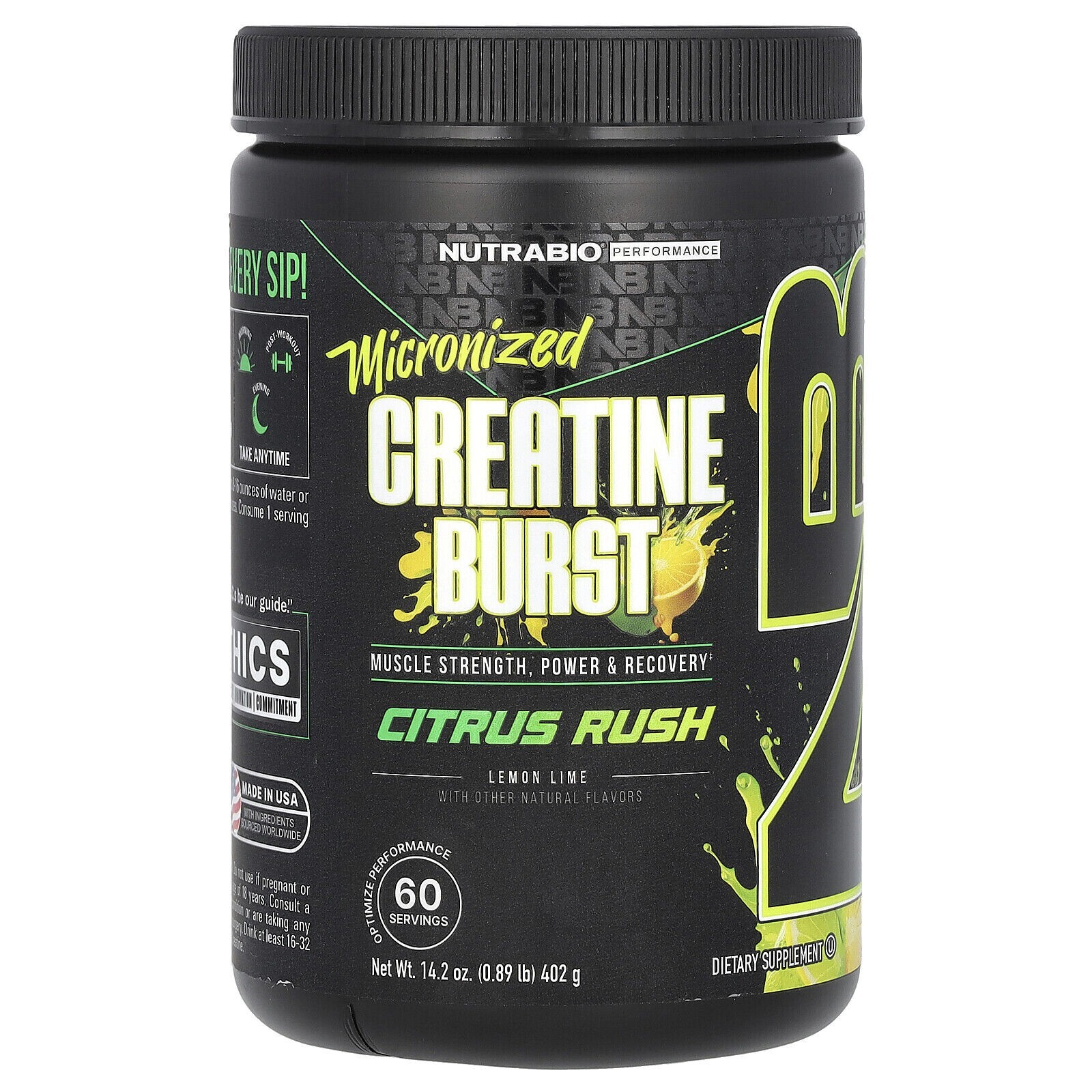 Performance, Micronized Creatine Burst, CITRUS RUSH , 0.83 lb (379