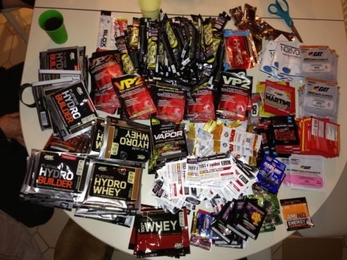 Supplement Samples Mix Crossfit Energy Pre-Workout Protein Fat Burner Lot 10pack