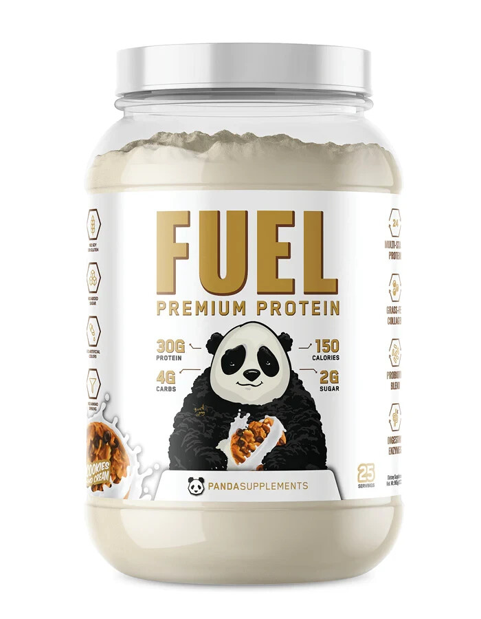 Panda Supps Fuel Premium Whey Casein Collagen Protein Blend 25 Serving 5 Flavors