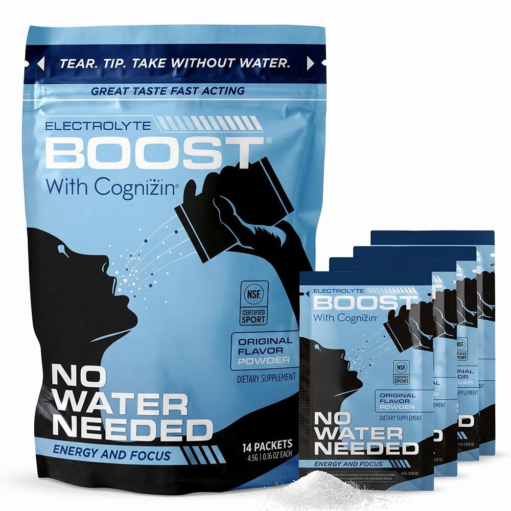 Electrolyte Boost Electrolyte Powder Packets 250Mg Cognizin Citicoline Sugar