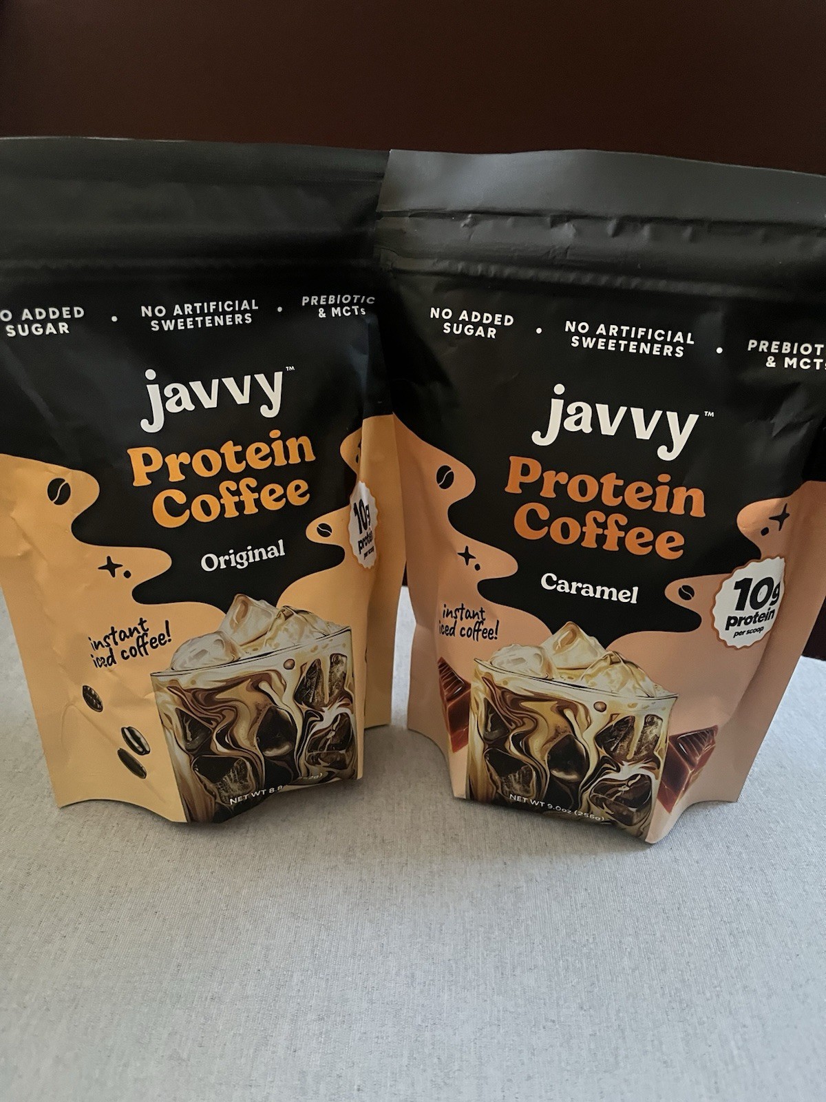 (2) Variety Javvy Original & Caramel Protein & Instant Iced Coffees ☕️