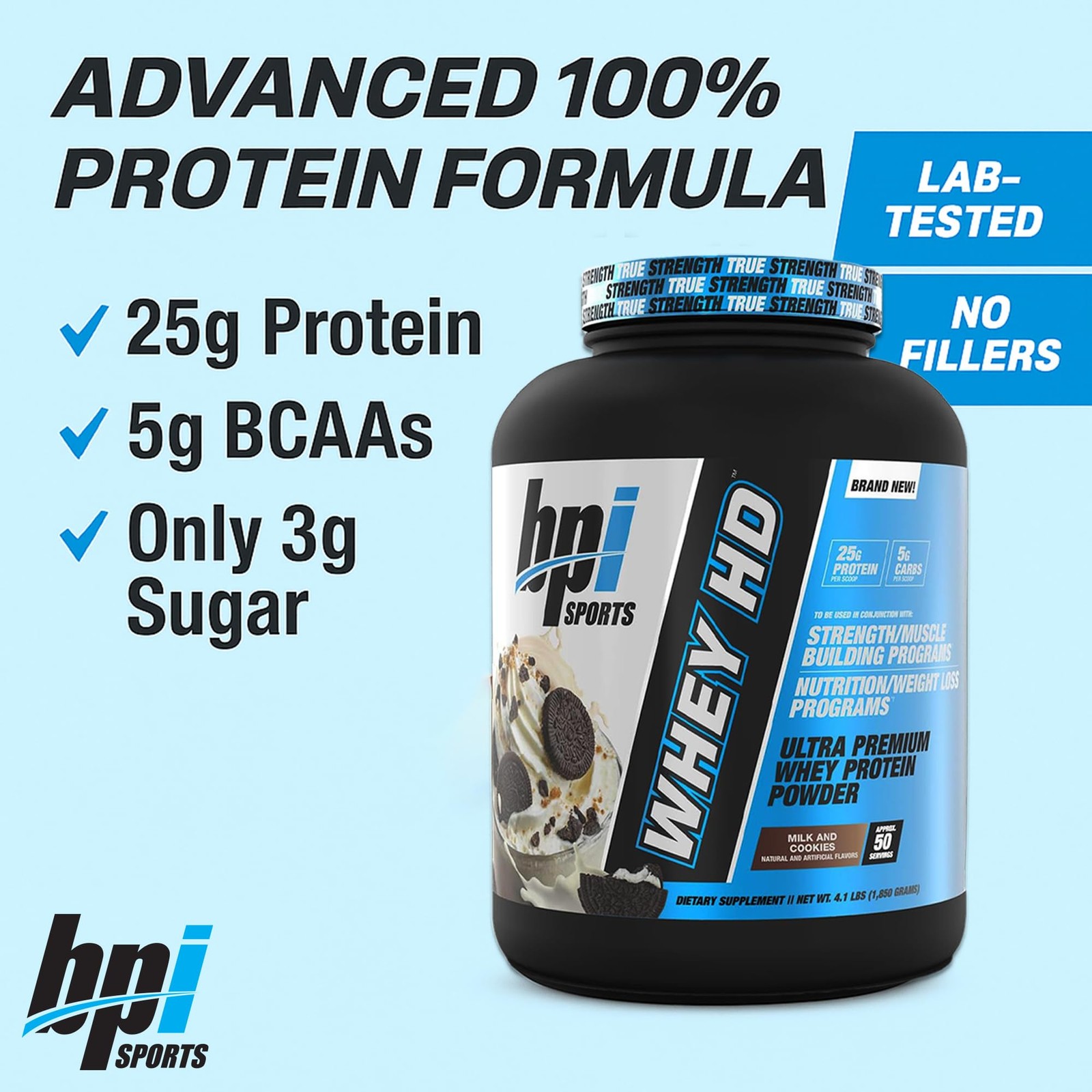 Bpi Sports Whey Hd Ultra Premium Protein Powder Isolate Workout Whey Protein