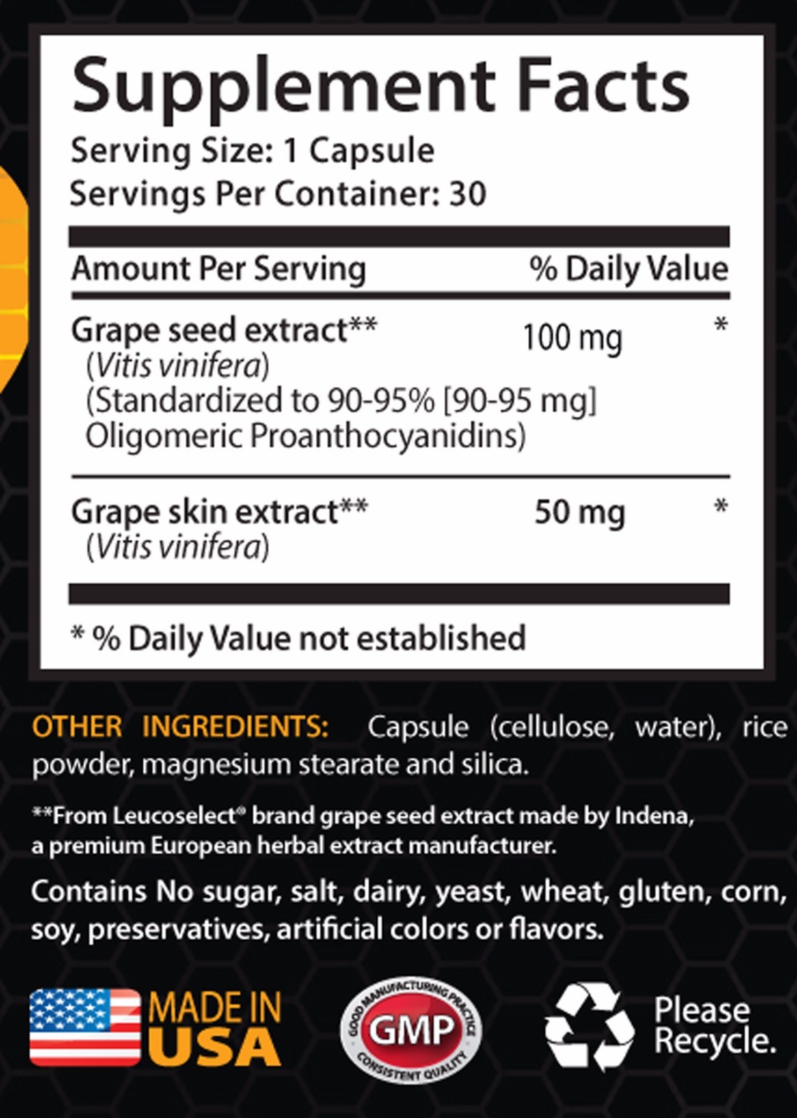 Metabolism and energy – GRAPE SEED EXTRACT – RESVERATROL COMBO – resveratrol