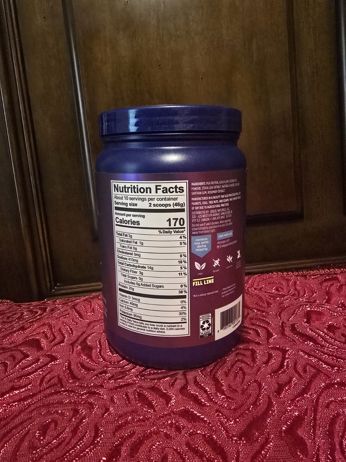 VEGA Plant-Based Protein Powder Creamy Vanilla 25g Vegan No Artificial Additives