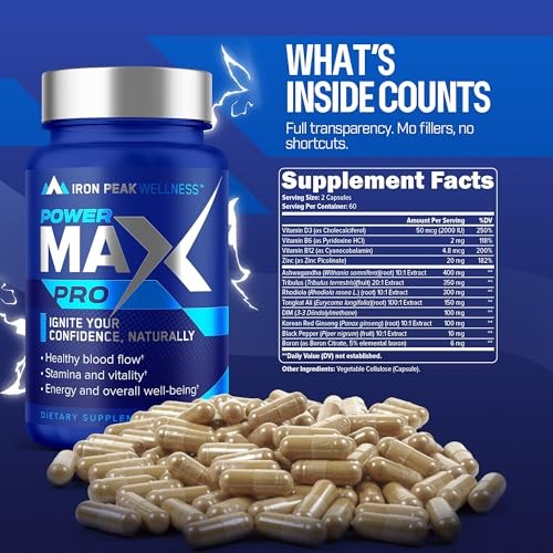 Testosterone Booster Pills for Men – Male Enhancing Supplement – Fast Acting