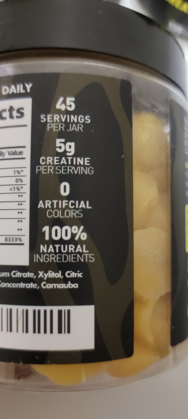 (3) Beast Bites Nutrition Creatine Monohydrate Gummies Vegan Lemon 45sv 135ct 5g