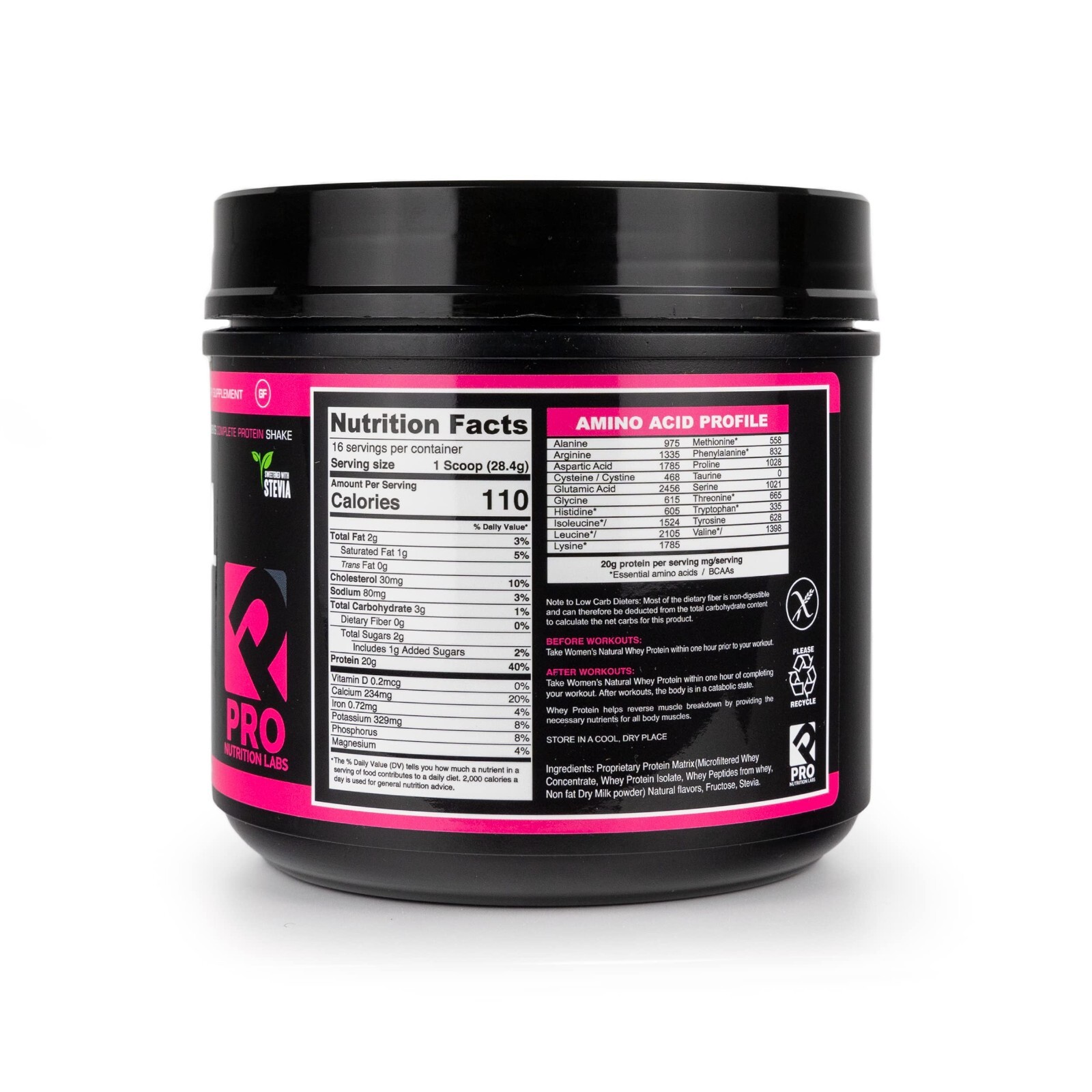 PRO NUTRITION LABS Whey Protein Vanilla Powder for Women Supports Lean Muscle