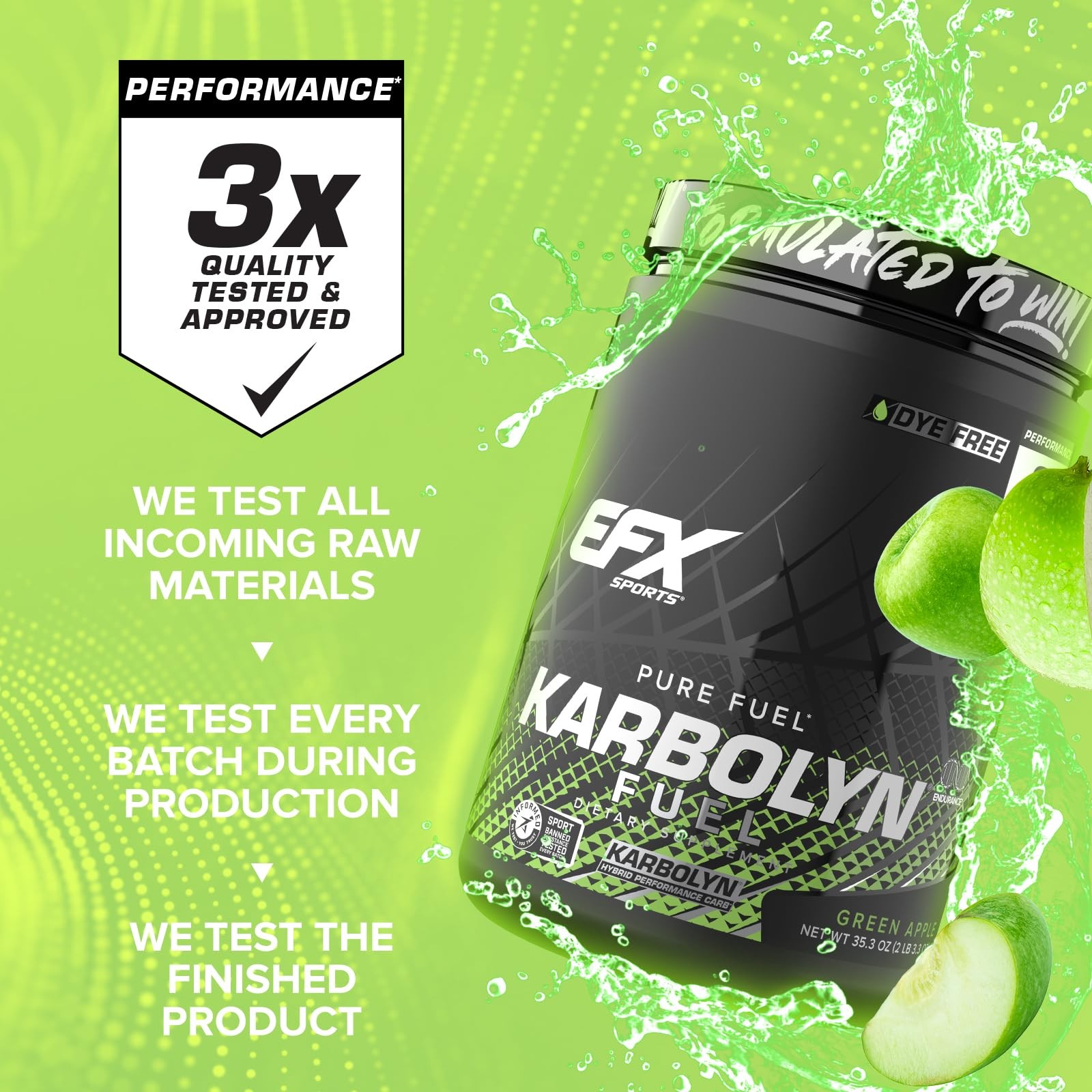 EFX Sports Karbolyn Fuel | FastAbsorbing Carbohydrate Powder | Carb Load, Sus…