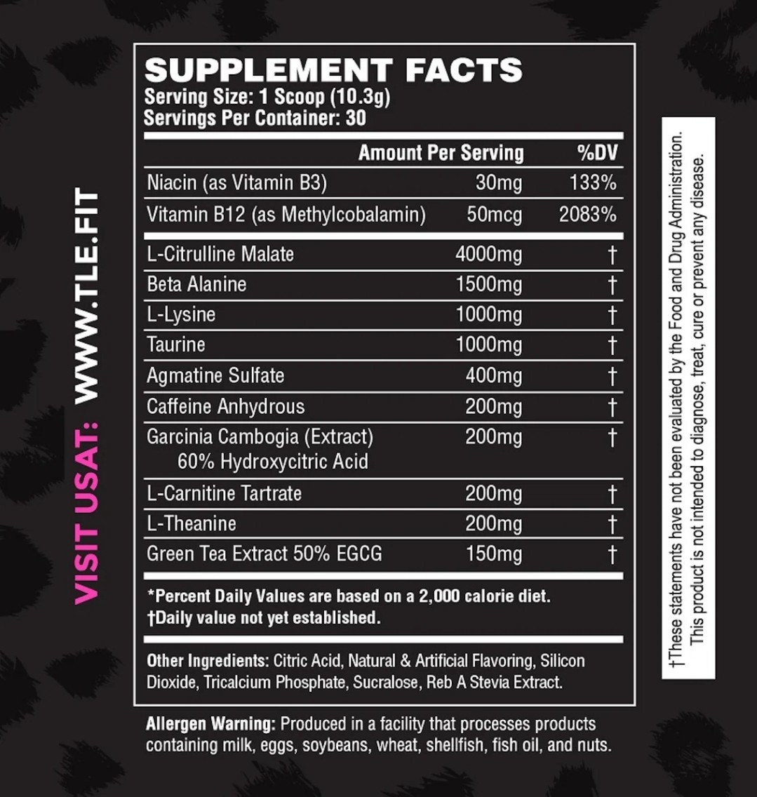 Dash Pre-Workout Fitness Grape Cherry Supplement Performance (30 Servings)