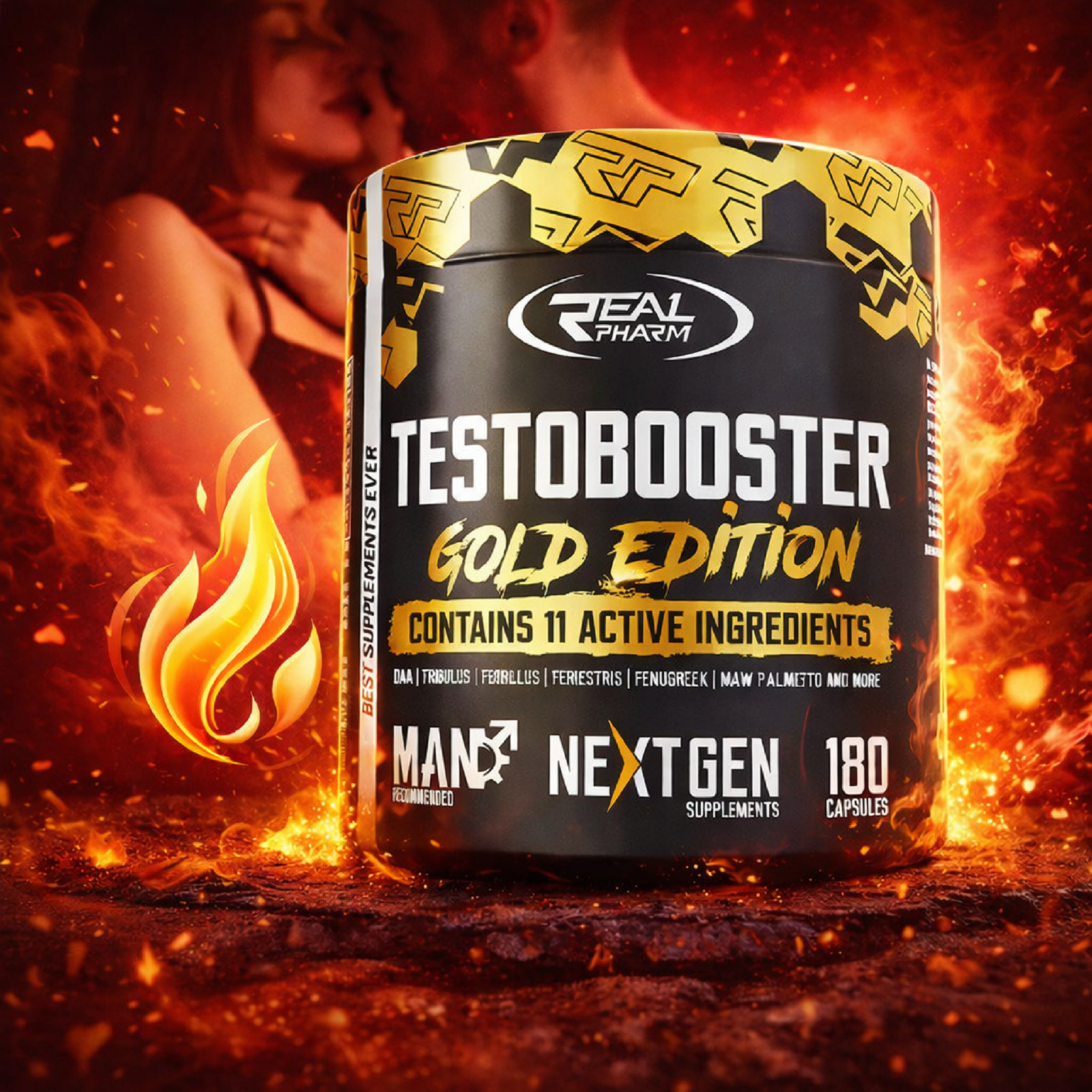 TESTO BOOSTER – Increases Testo – Improves Sexual Function & Muscle Growth