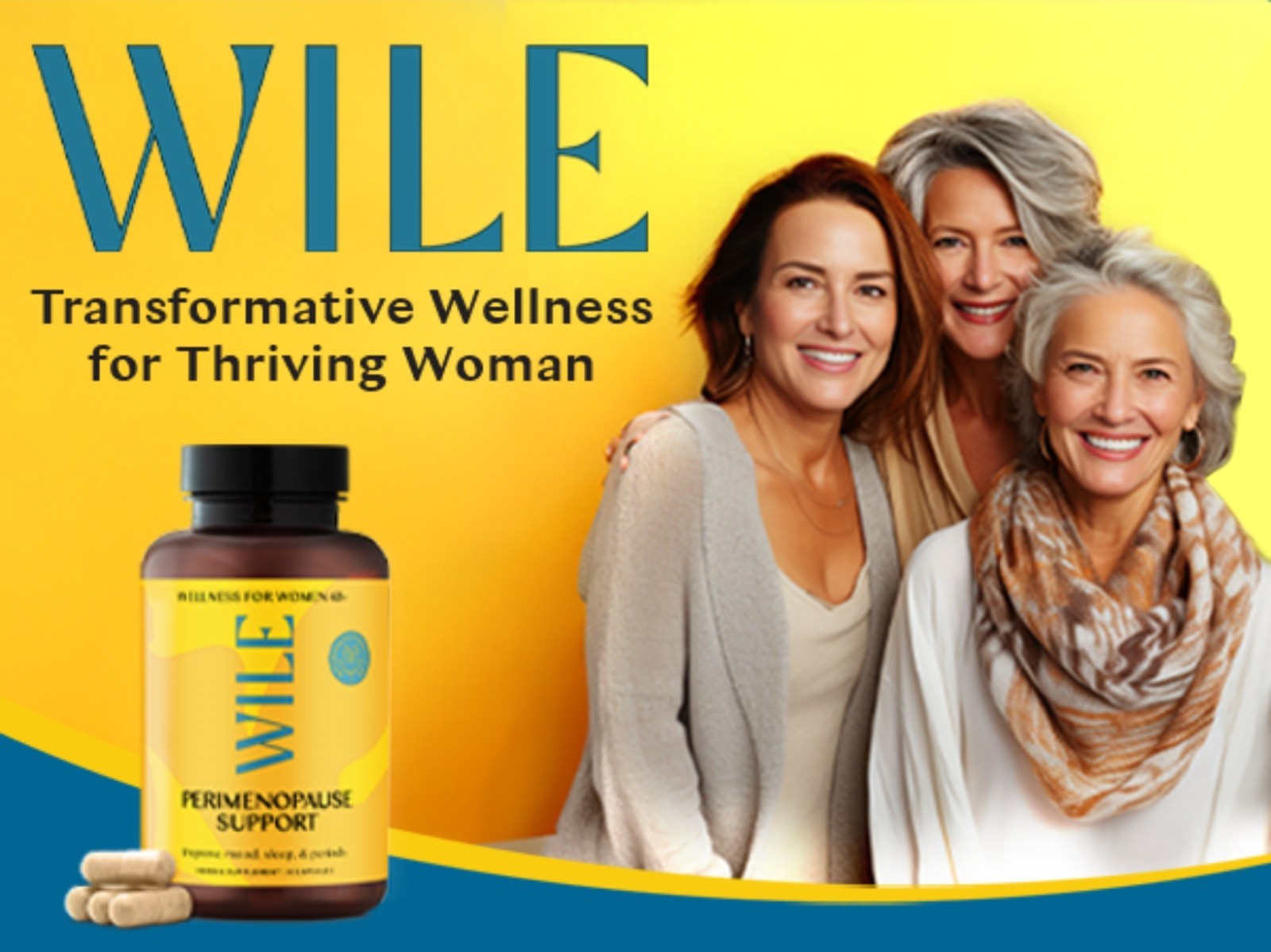 WILE PERIMENOPAUSE SUPPORT Mood & Sleep 60 Capsules (30 Servings) BEST BY 08/26