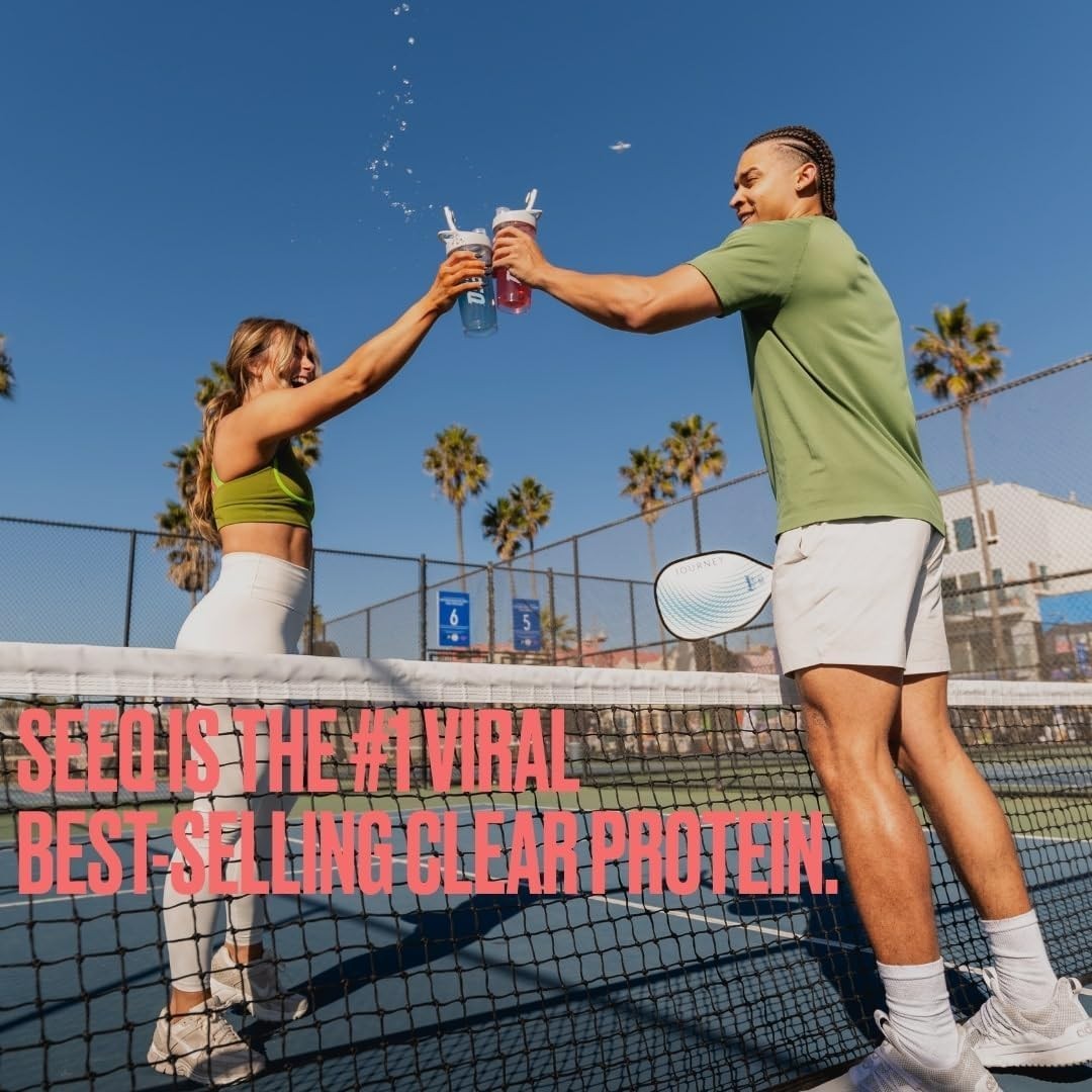SEEQ CLEAR WHEY PROTEIN POWDER ISOLATE SUPPLEMENTS 22G FRUIT FLAVOR DRINK 2+ LBS