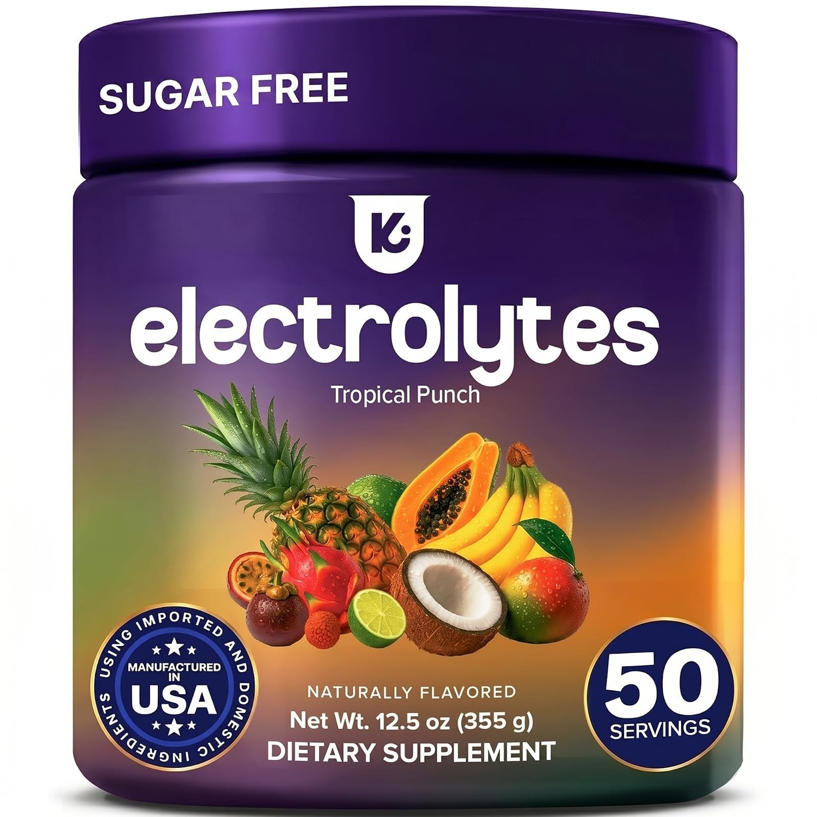 Keppi Sports Electrolytes Powder Blue Raspberry 14.6oz – Hydration & Energy
