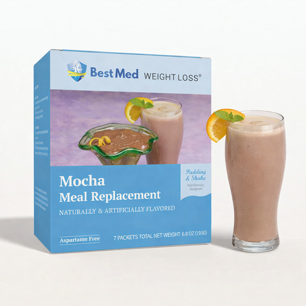 BestMed – Mocha | Pudding & Shake | Aspartame Free, Low Carb, 100 Calories 7/ct