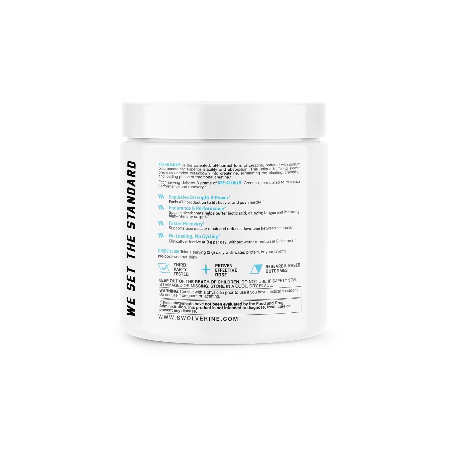 pH-Buffered Kre-Alkalyn Creatine Powder – No Loading, Boost Strength & Power, 30