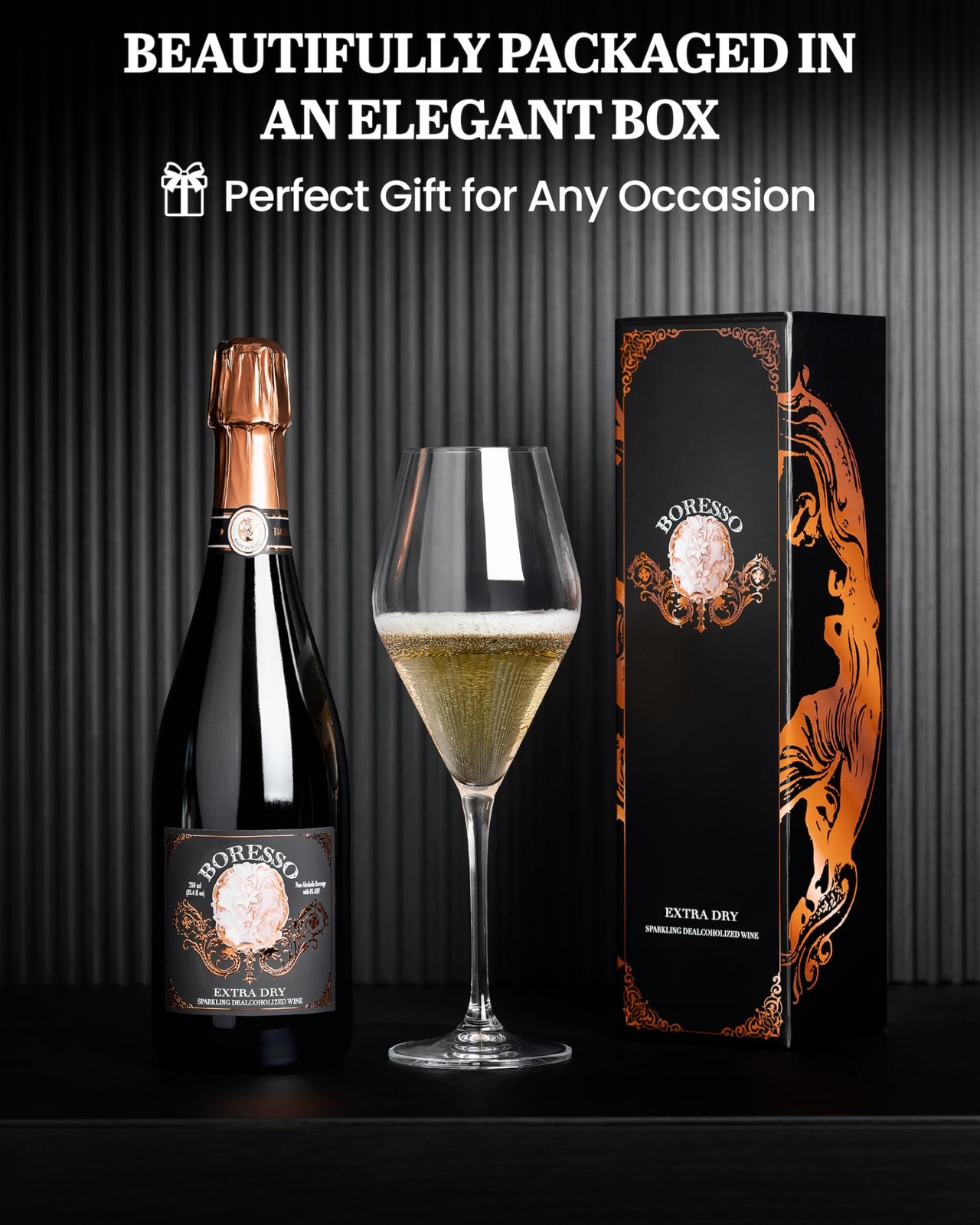 Extra Dry 0.0% ABV Non-Alcoholic Sparkling Wine With Gift Box Perfect Alcohol…