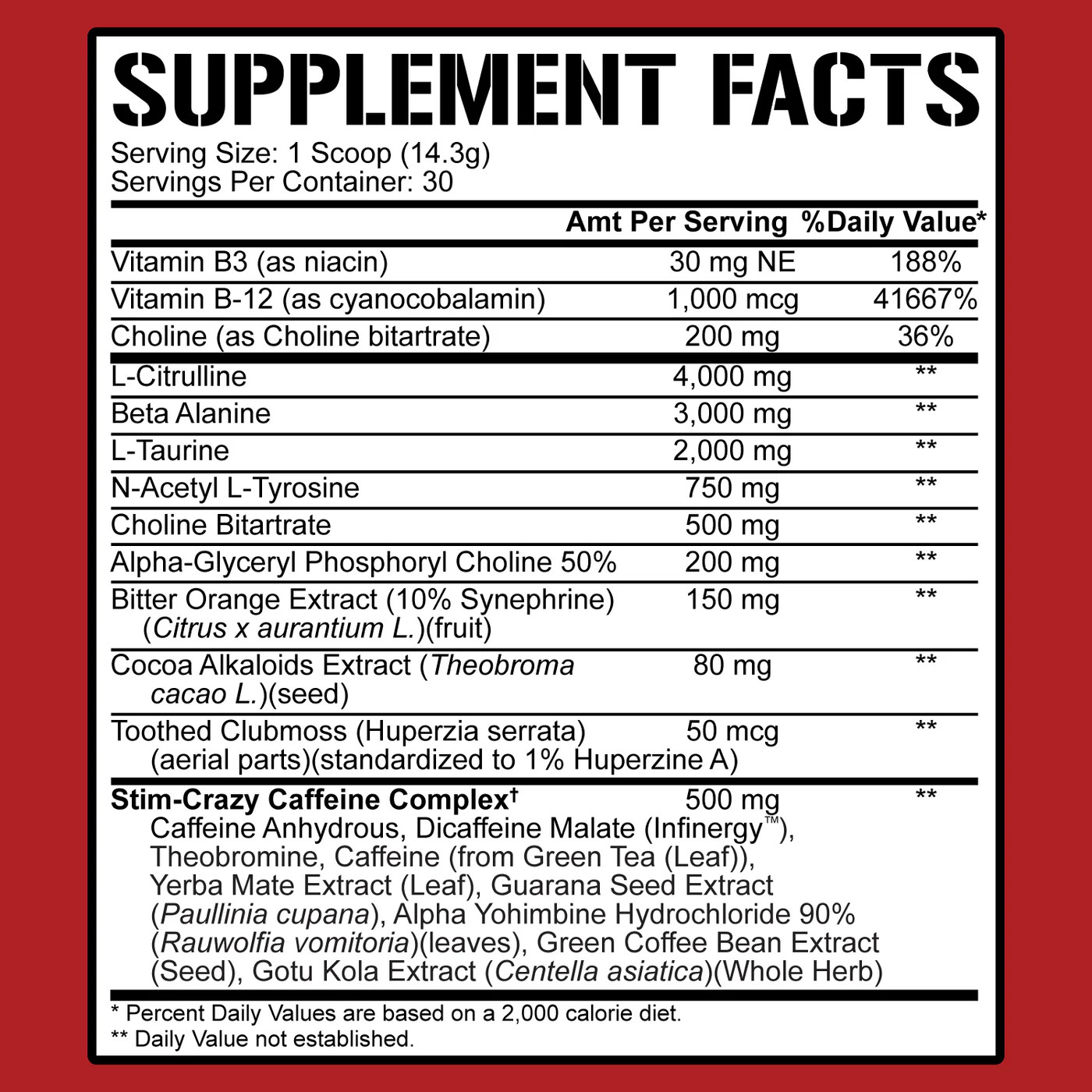 5% Nutrition RICH PIANA 5150 Extreme Pre Workout 30 dose WILDBERRY (03/2028)