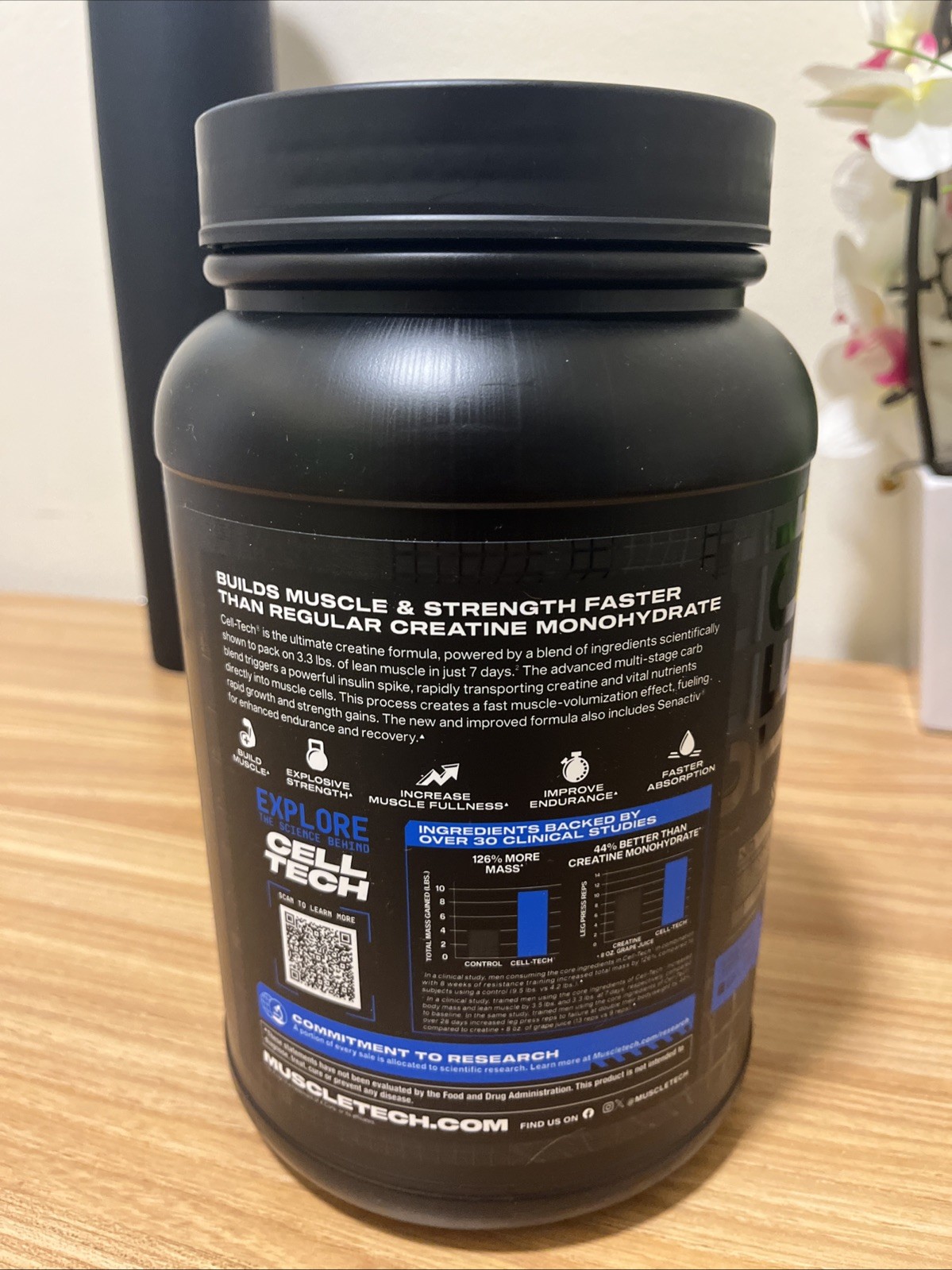 Muscletech Cell Tech Creatine Dietary Supplement 6lbs Fruit Punch Exp: 4/2028