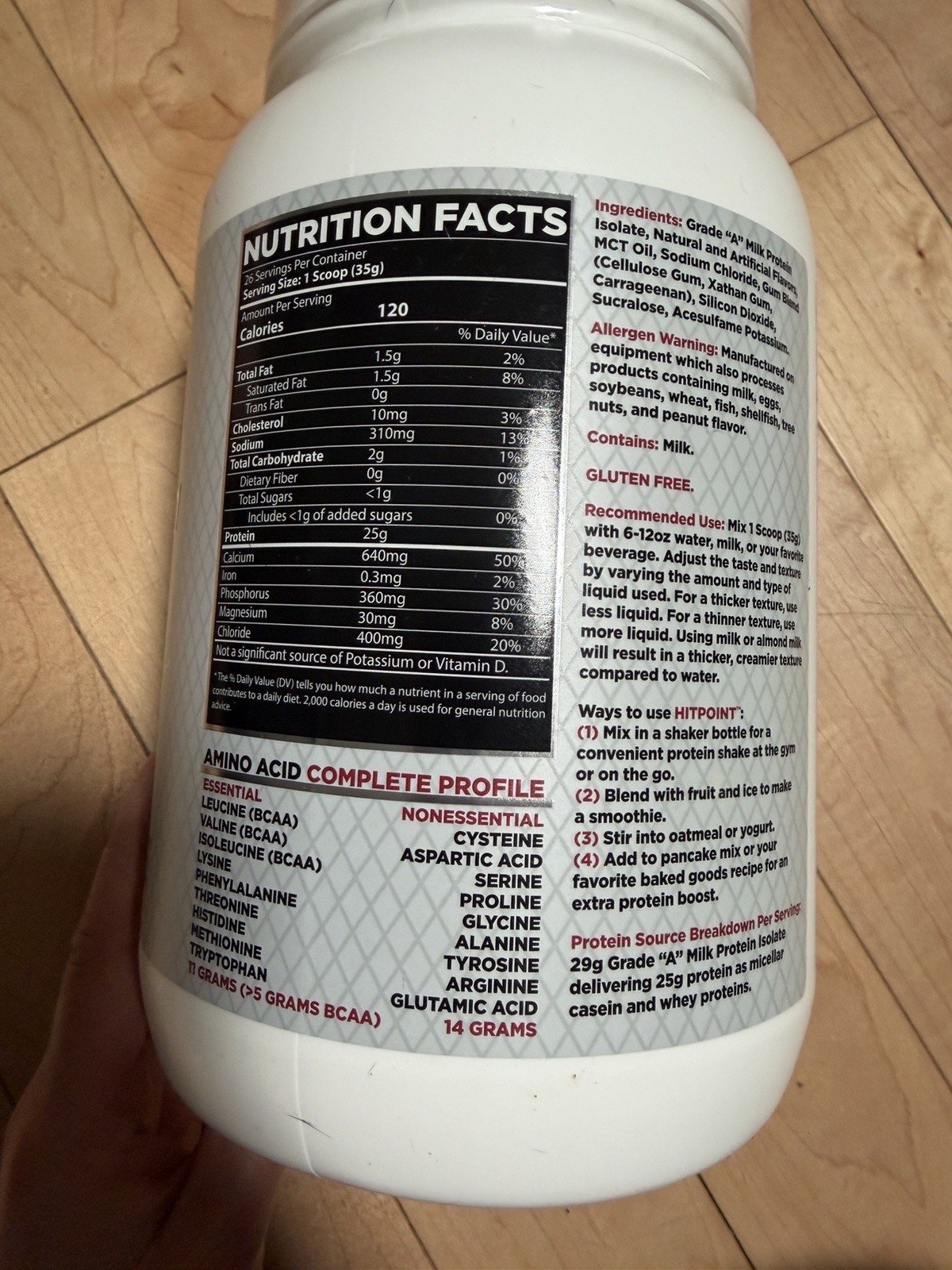 PR Breaker Hitpoint Ultra Protein Powder Vanilla Cake Batter BRAND NEW