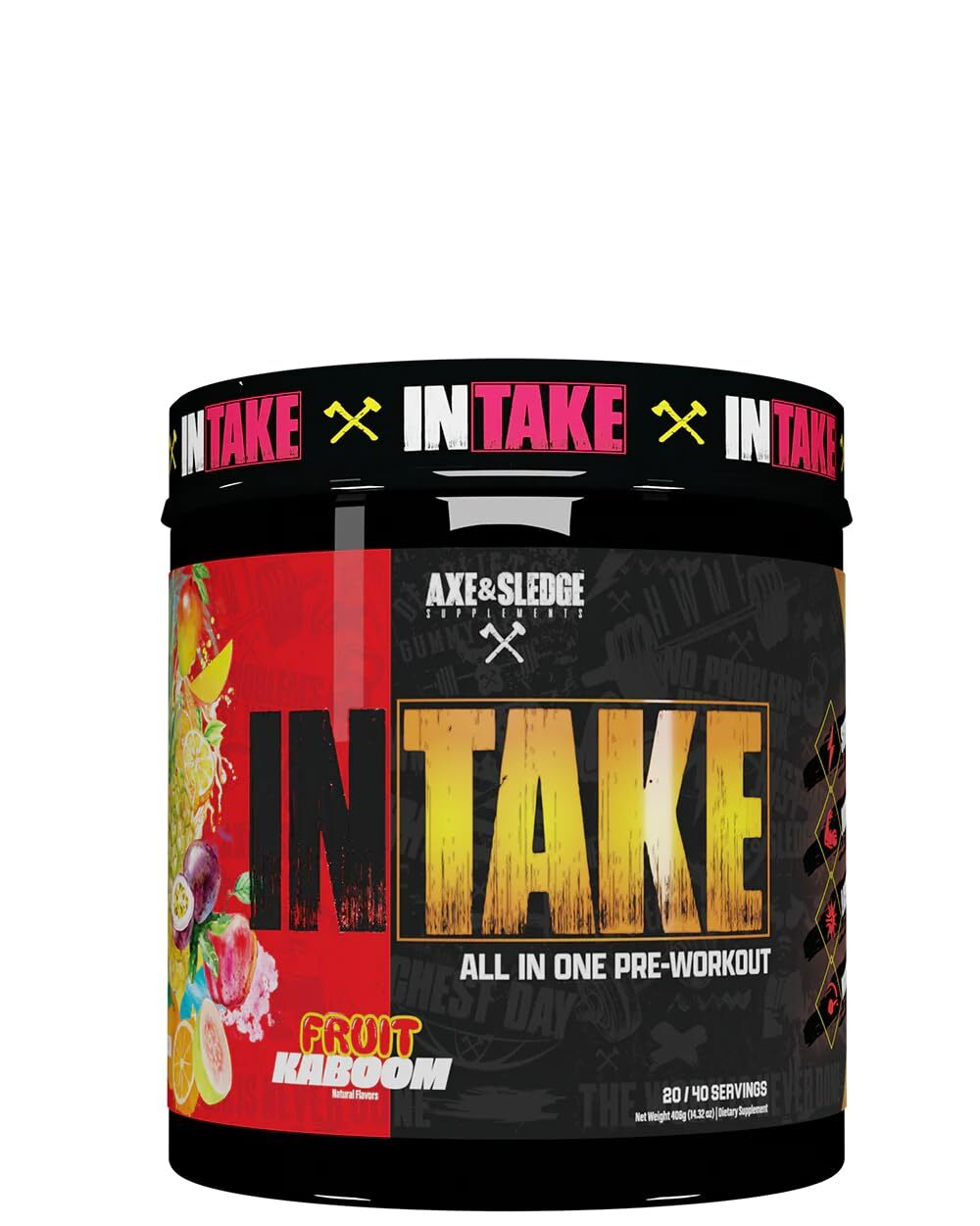 Pre Workout Supplement with Caffeine L Citrulline Beta Alanine Focus Energy
