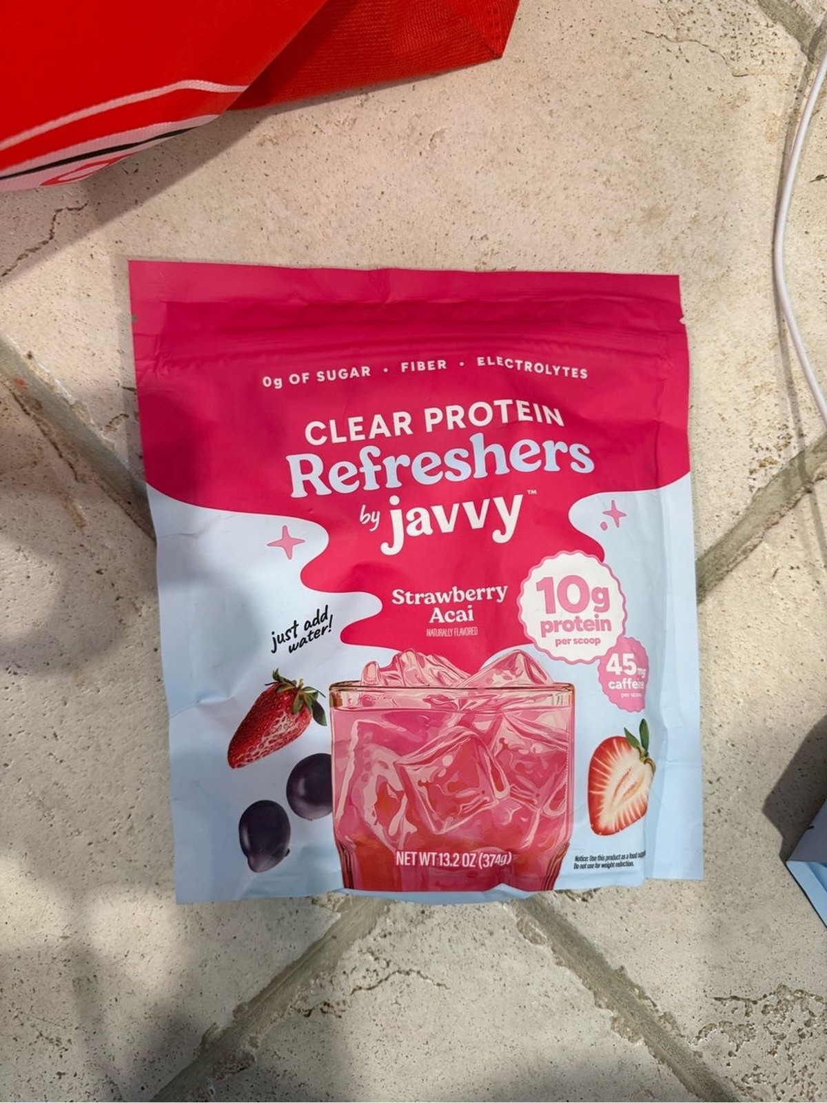 Clear Protein Refreshers Strawberry Acai – Pink