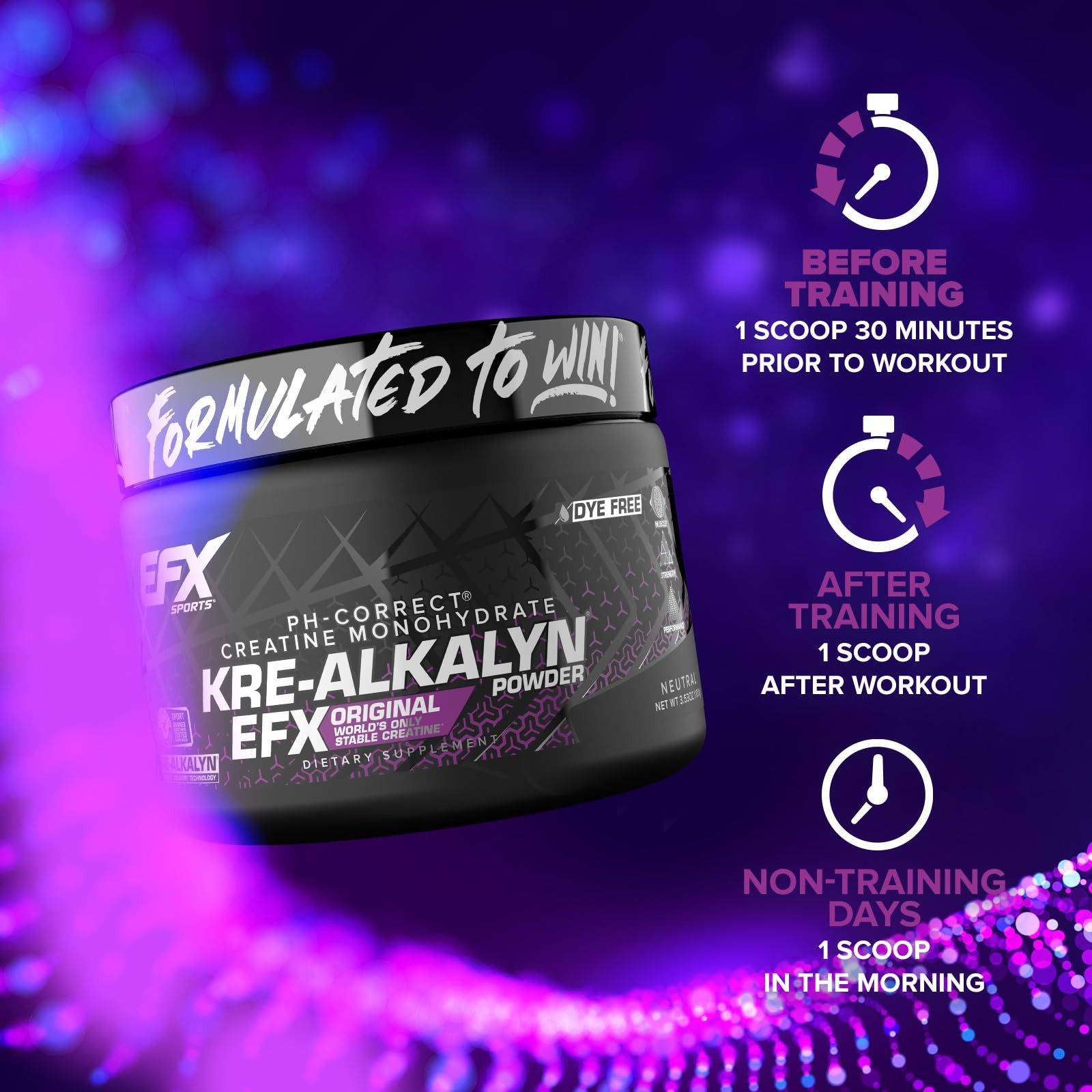 Kre-Alkalyn EFX Powder | pH Correct Creatine Monohydrate Powder Supplement | …